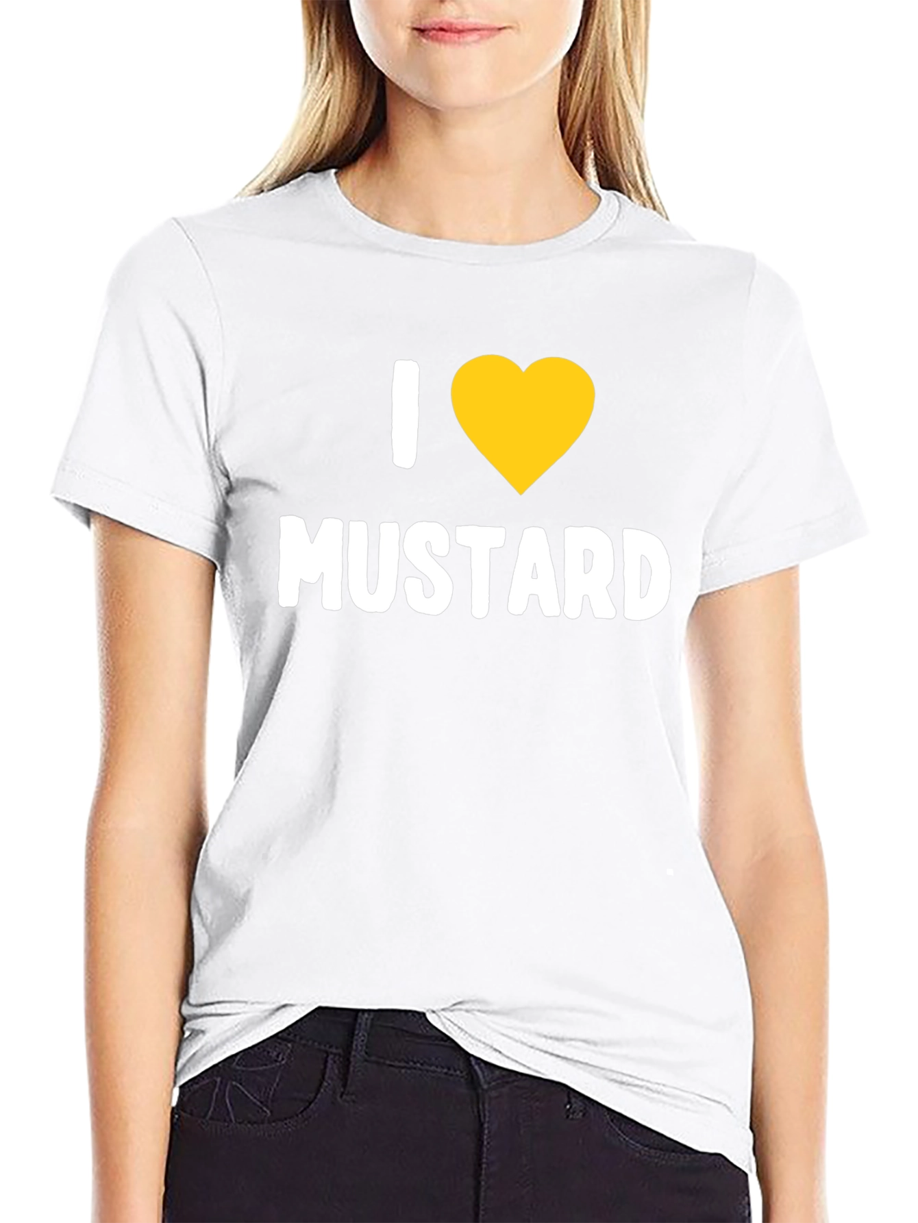 I Heart Mustard T-Shirt - Novelty Graphic Tee