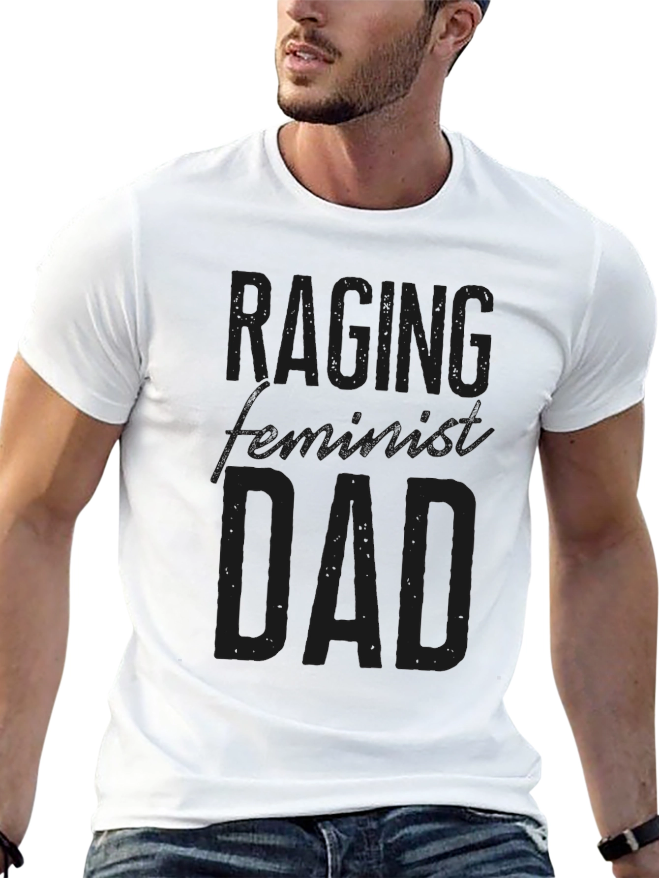 Raging Feminist Dad Graphic T-Shirt
