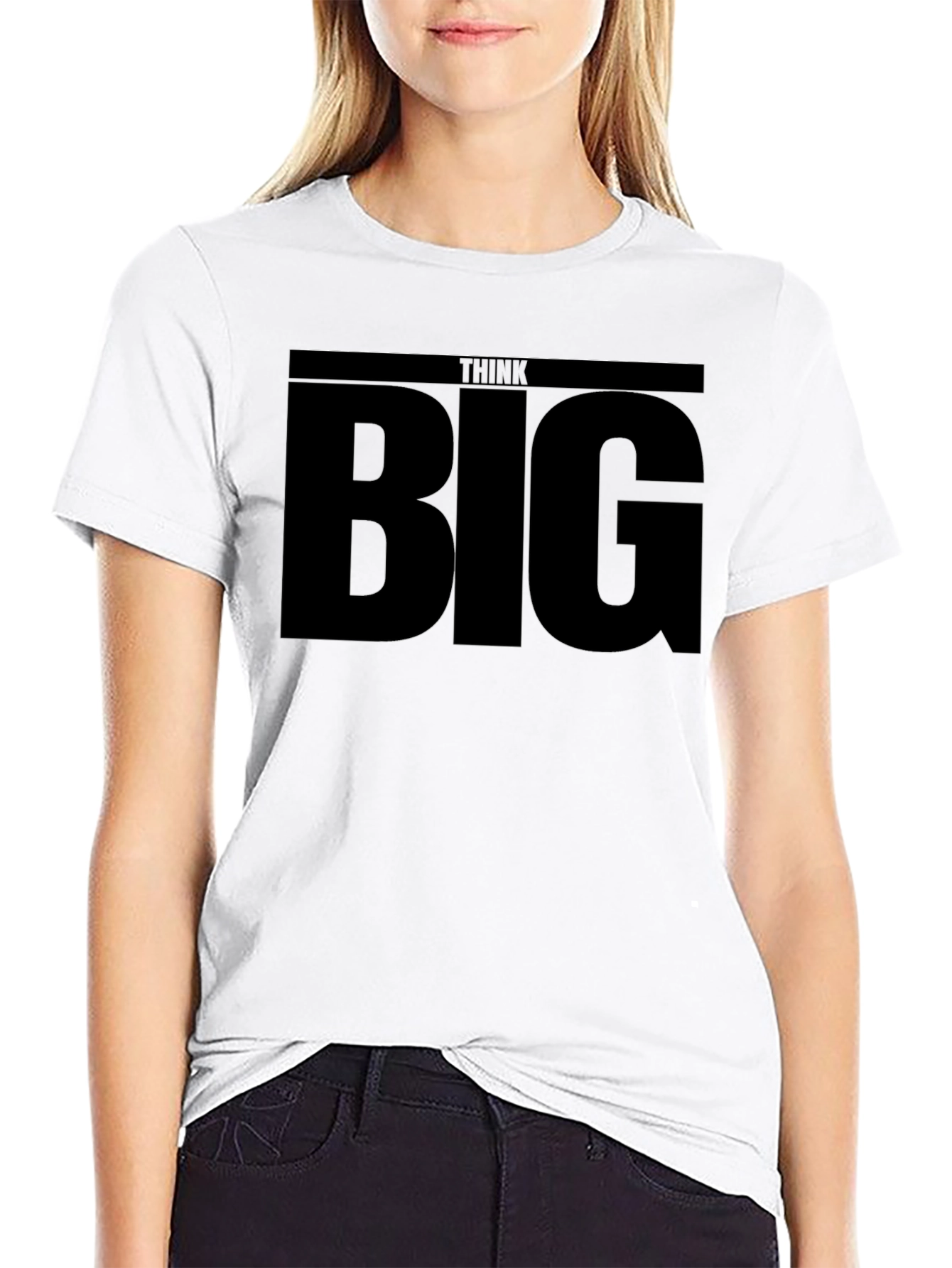 Think Big Black T-Shirt - Motivational Menswear