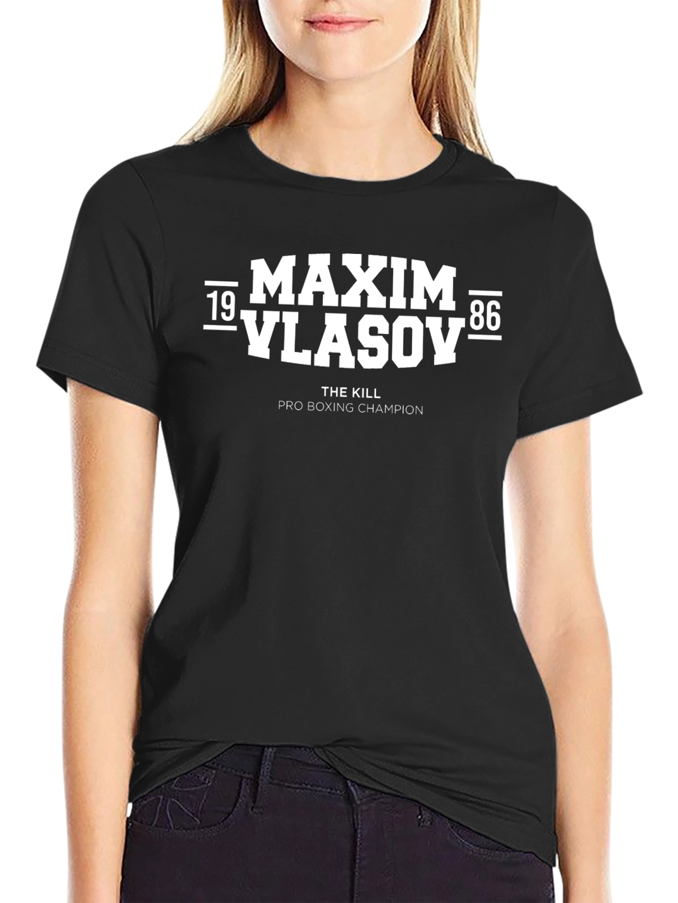 Maxim Vlasov Boxing Champion Black T-Shirt