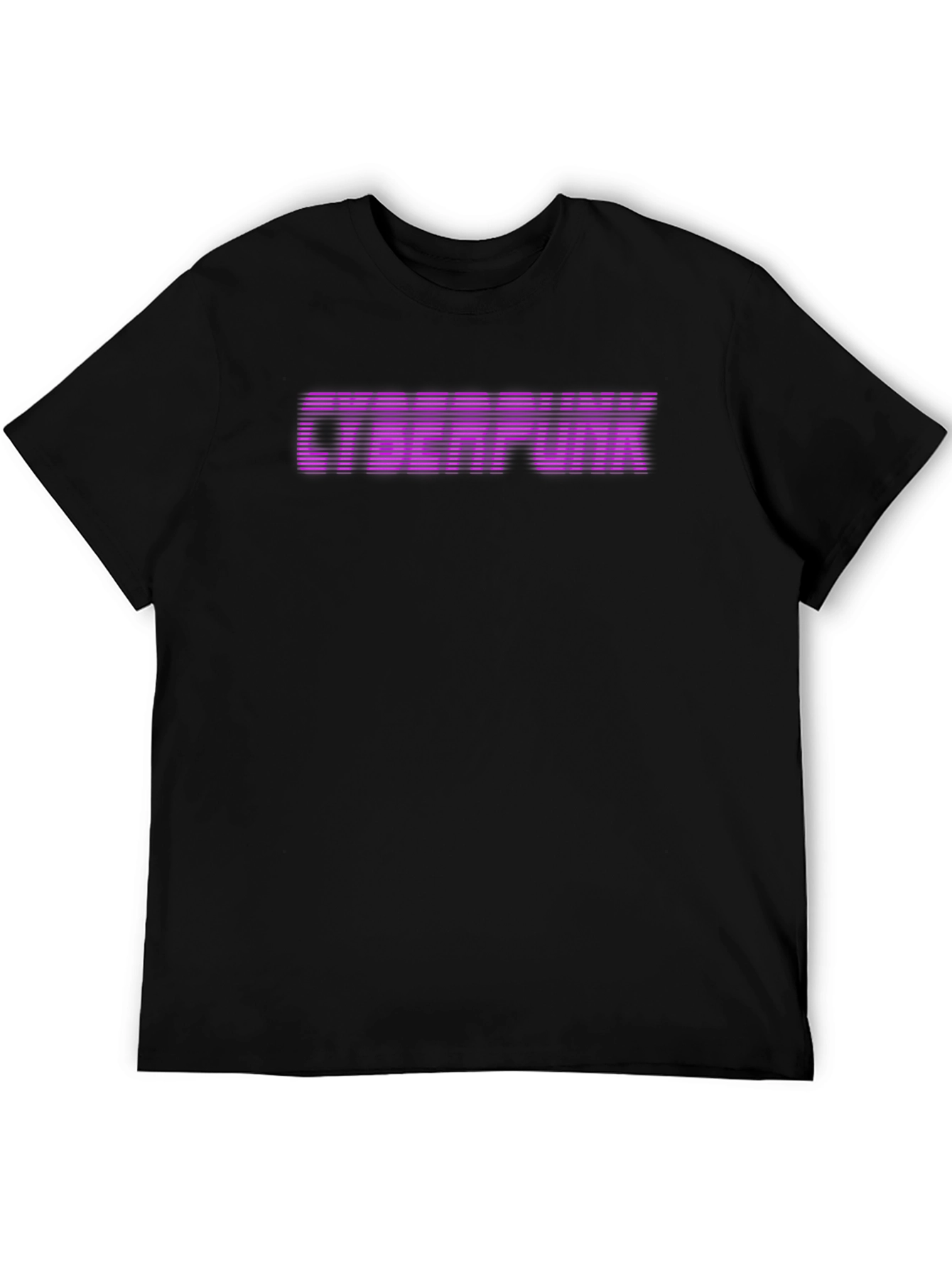 Cyberpunk Graphic Tee - Retro Style Premium Black Cotton