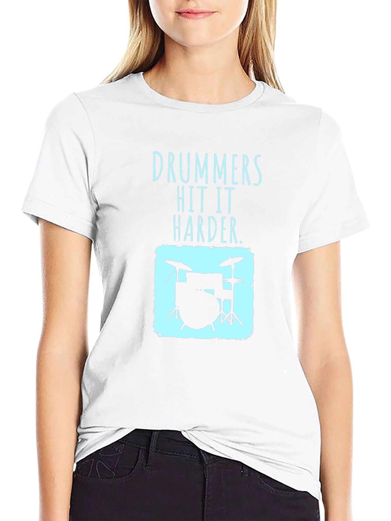 Drummers Hit It Harder T-Shirt - Music Lover Tee