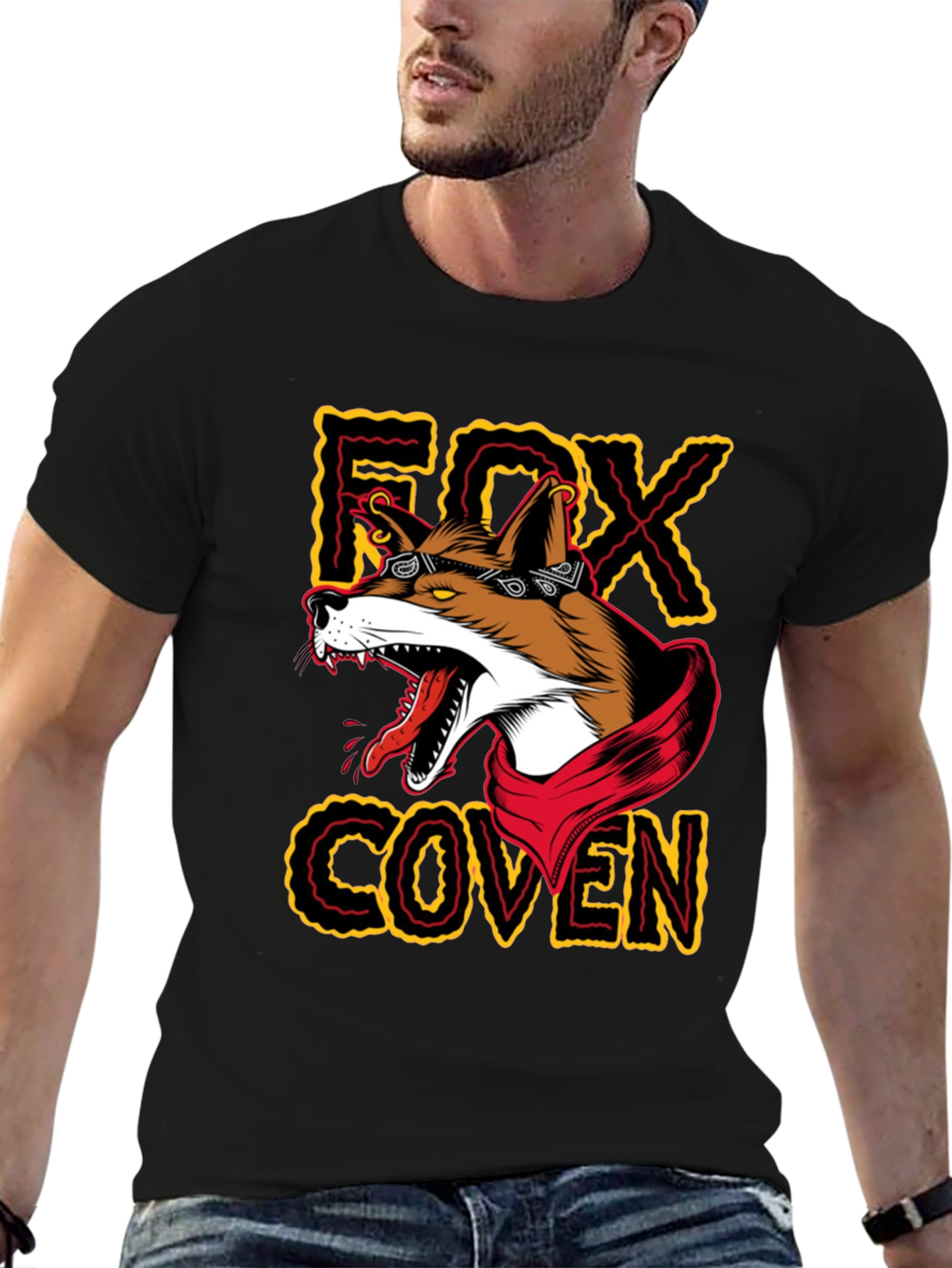 Fox Coven Graphic Tee - Black