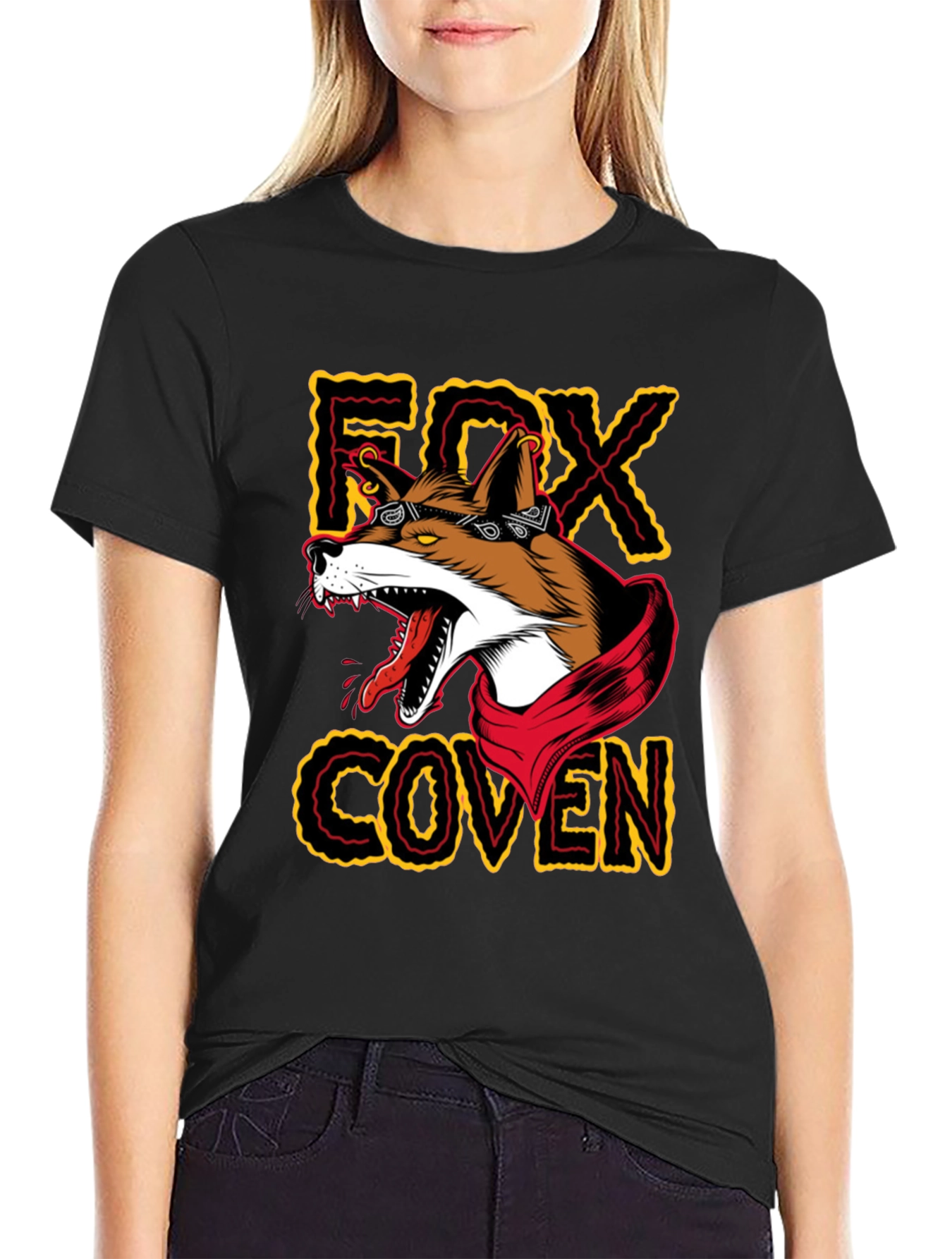 Fox Coven Graphic Tee - Black