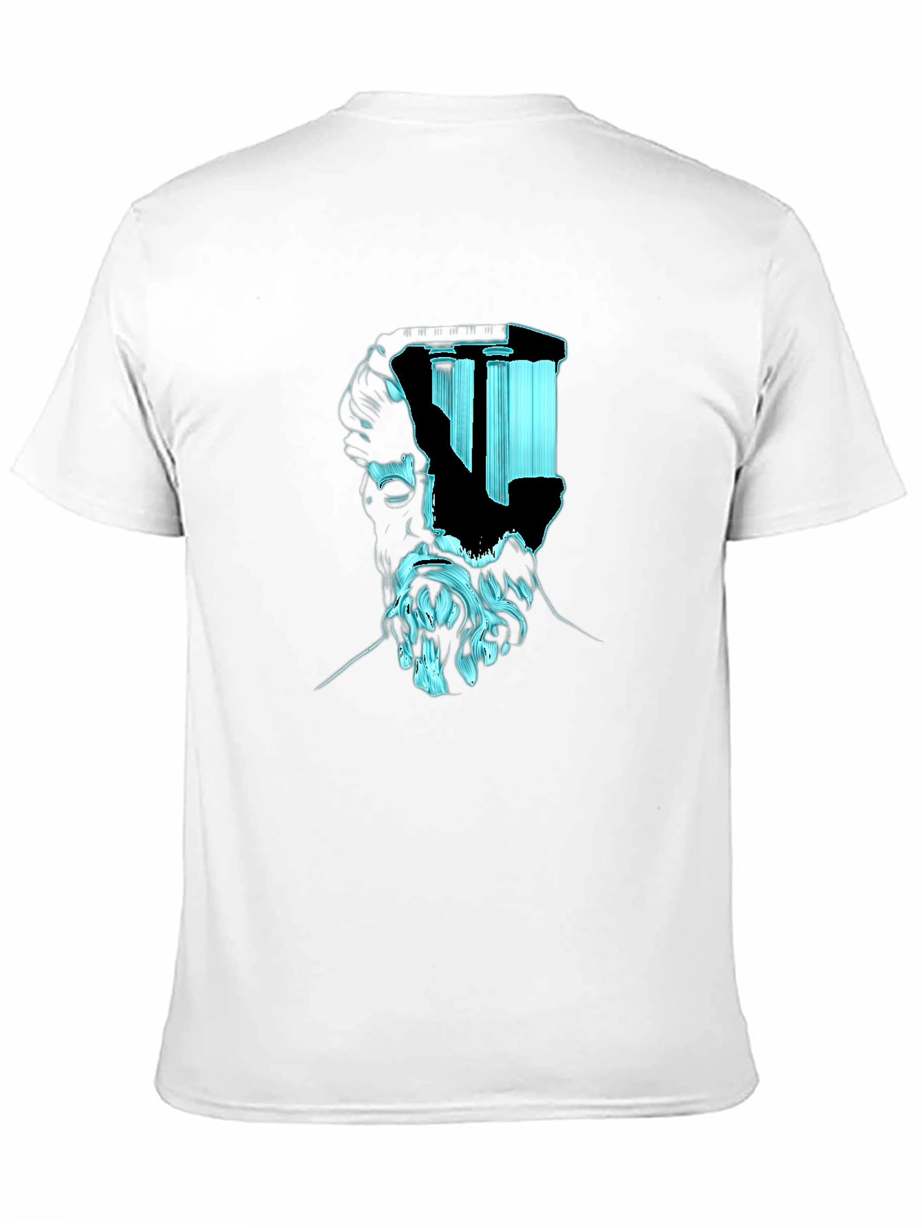 Philosopher Statue Head Graphic T-Shirt
