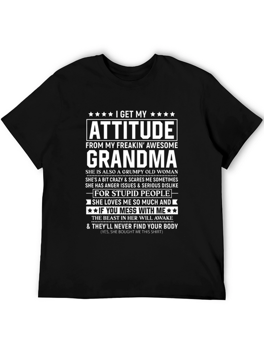 Attitude Grandma T-Shirt - Grumpy Old Woman