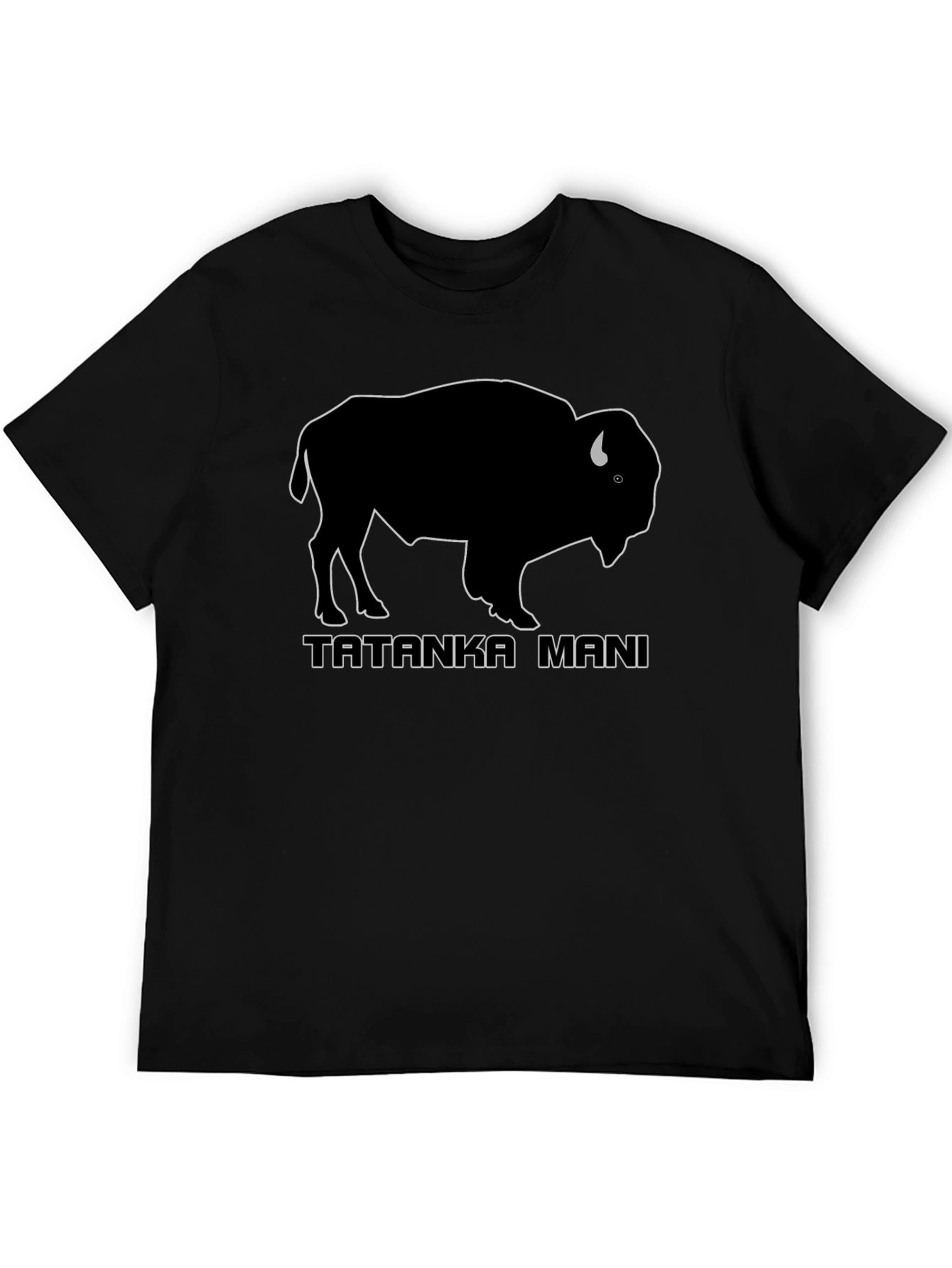 Tatanka Mani Bison Graphic Tee - Black