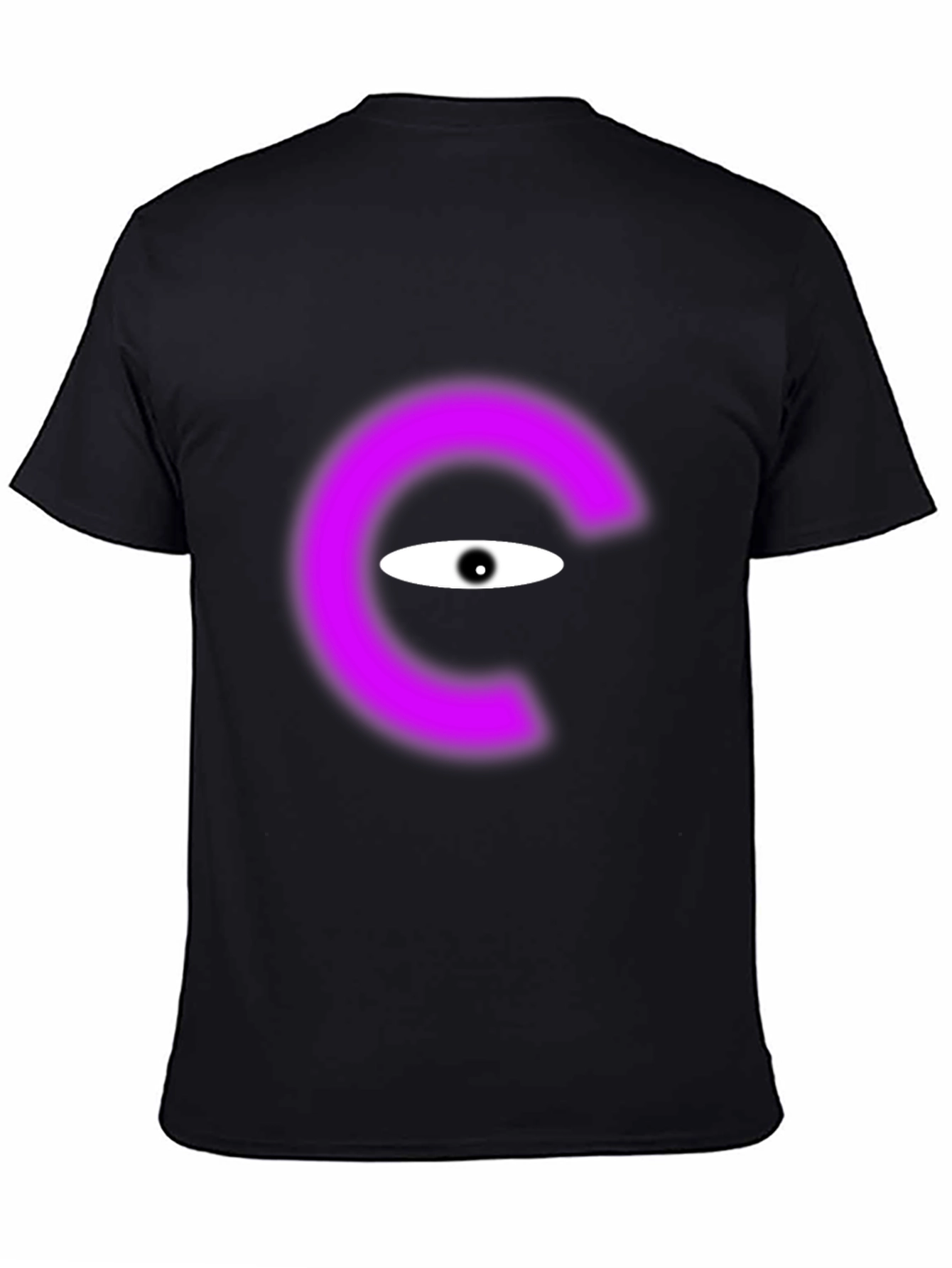 Mystic Eye Graphic Tee - Unique Purple Circle Design