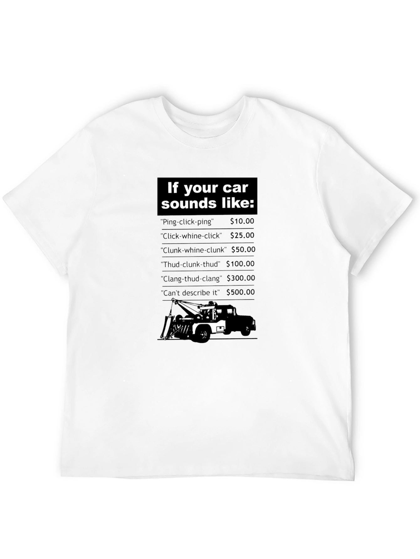 Funny Car Sounds Graphic T-Shirt