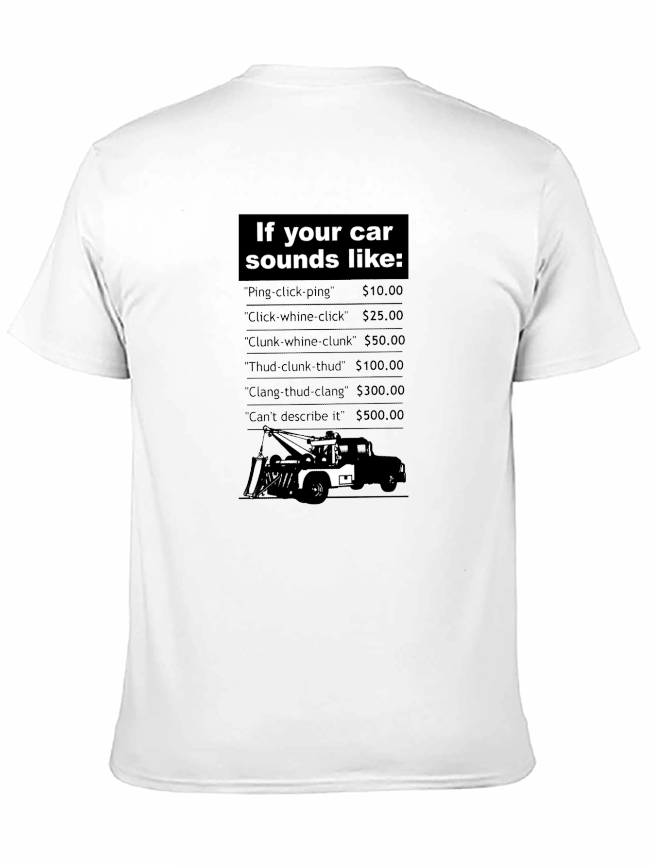 Funny Car Sounds Graphic T-Shirt