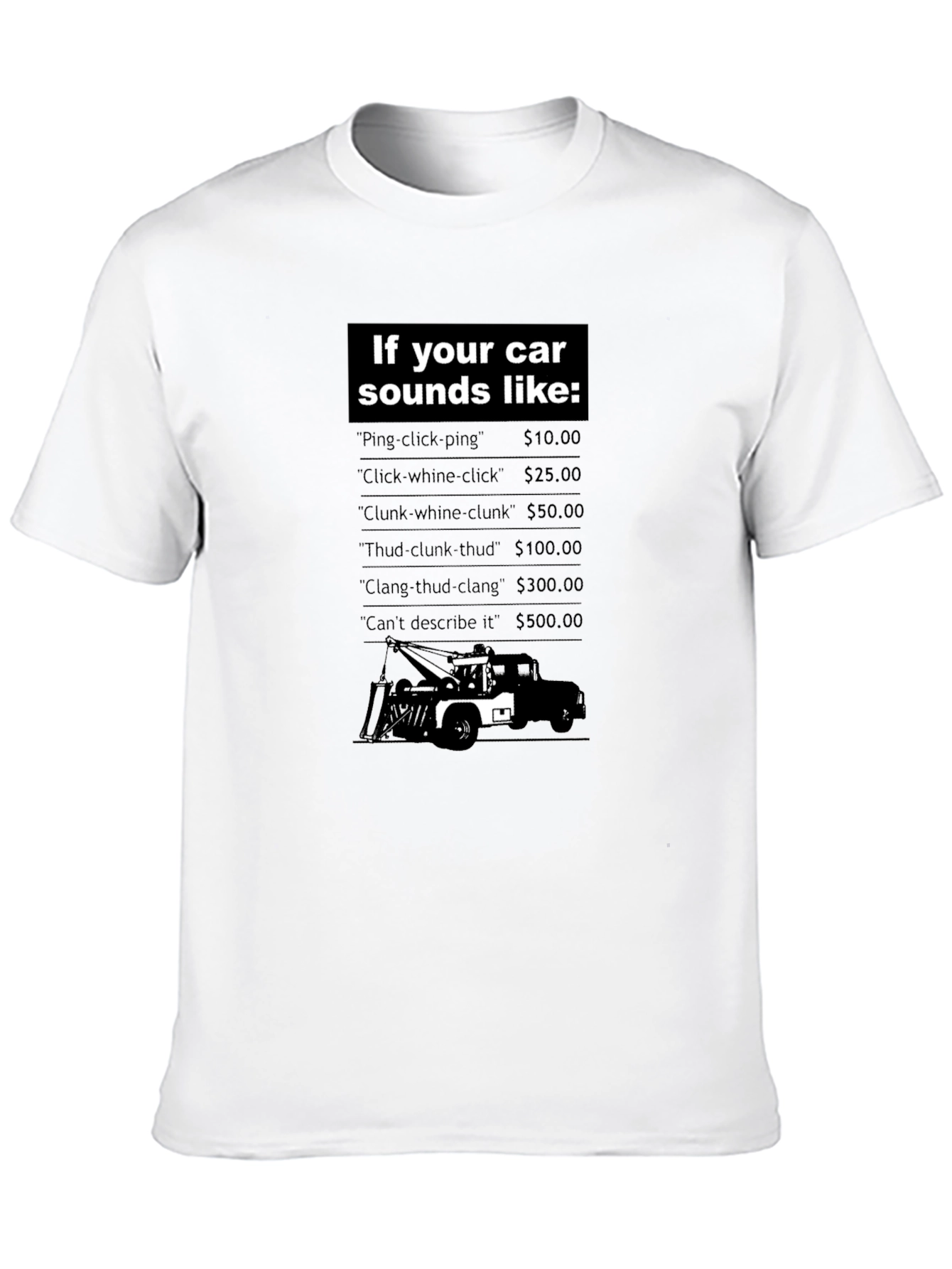 Funny Car Sounds Graphic T-Shirt
