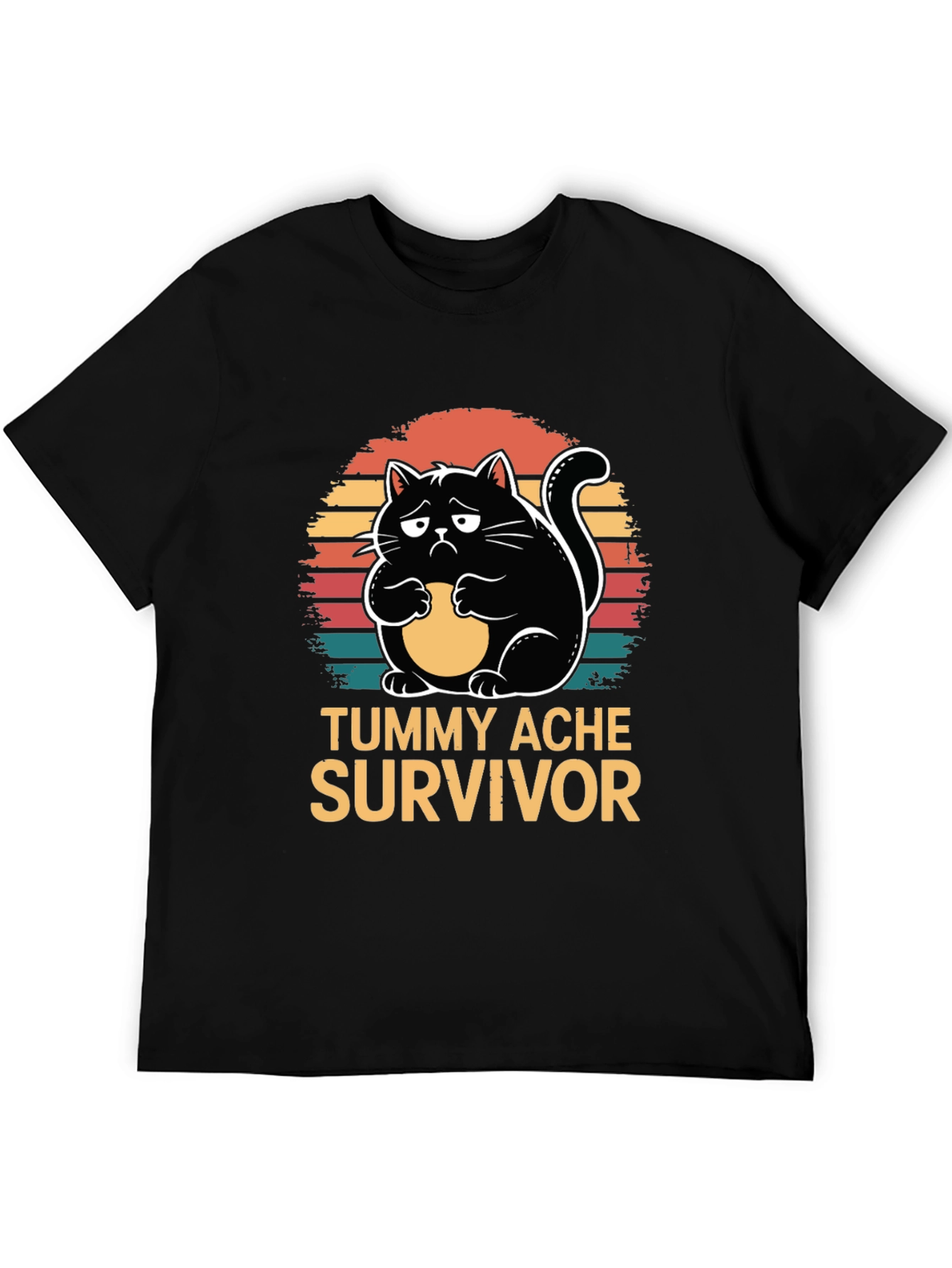 Tummy Ache Survivor Cat Graphic Tee
