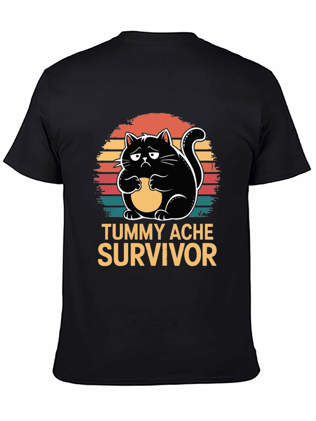 Tummy Ache Survivor Cat Graphic Tee