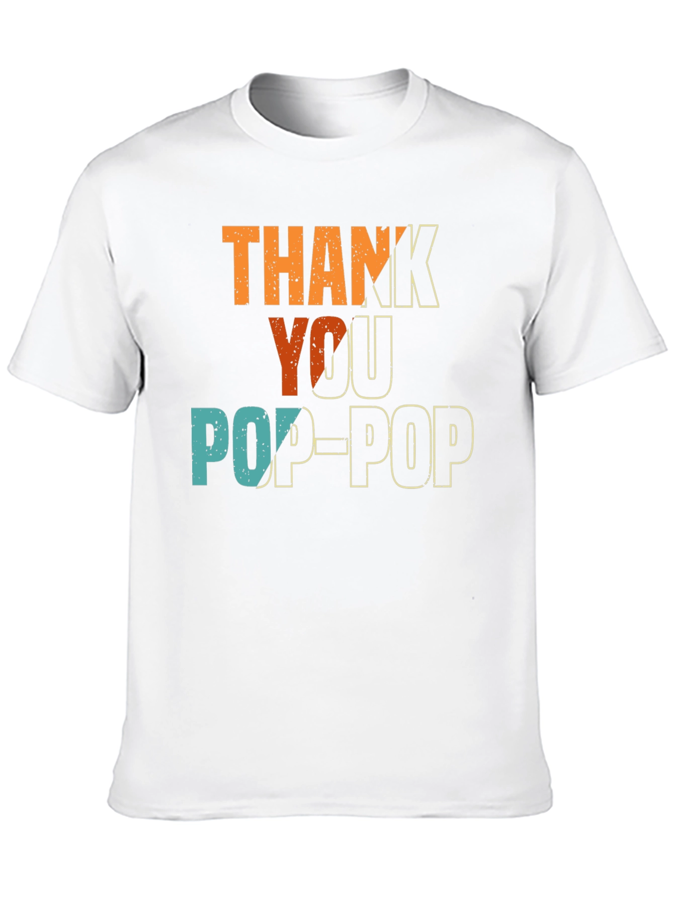 Thank You Pop-Pop T-Shirt - Black Cotton Tee