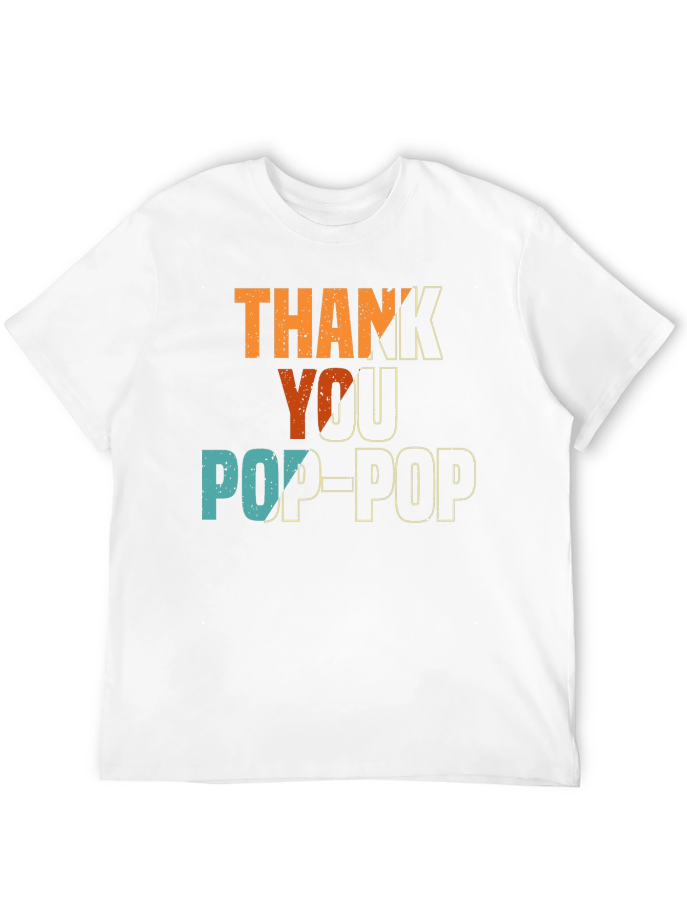 Thank You Pop-Pop T-Shirt - Black Cotton Tee