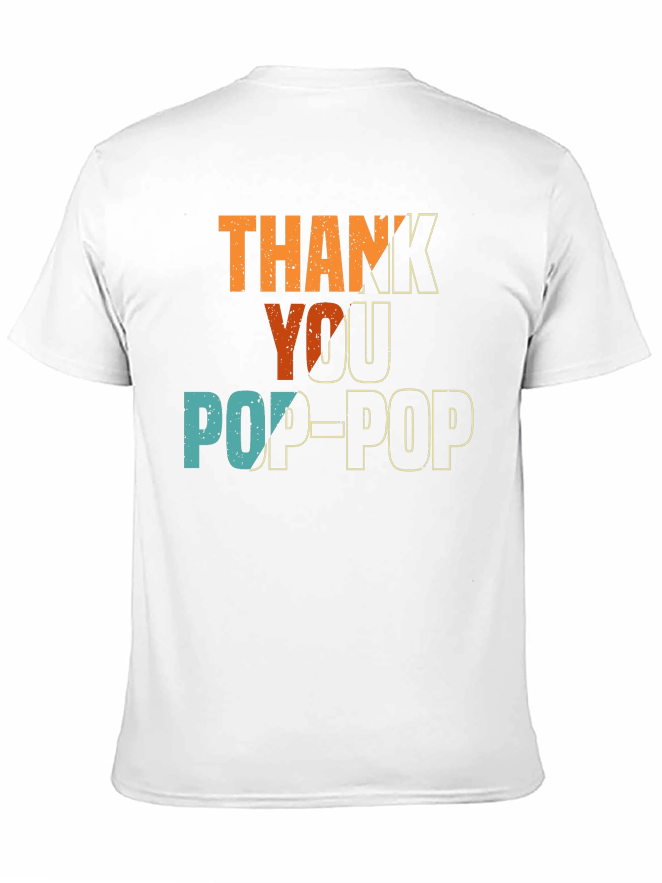 Thank You Pop-Pop T-Shirt - Black Cotton Tee