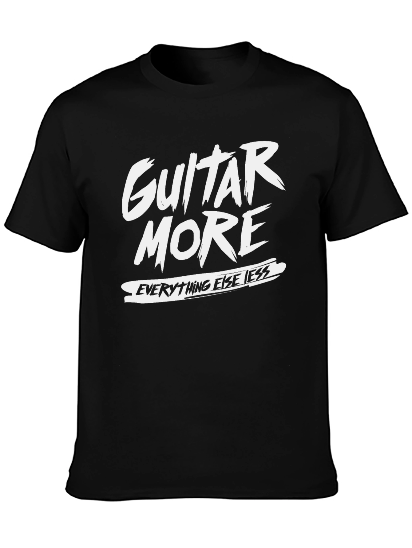 Guitar More T-Shirt - Black Graphic Tee