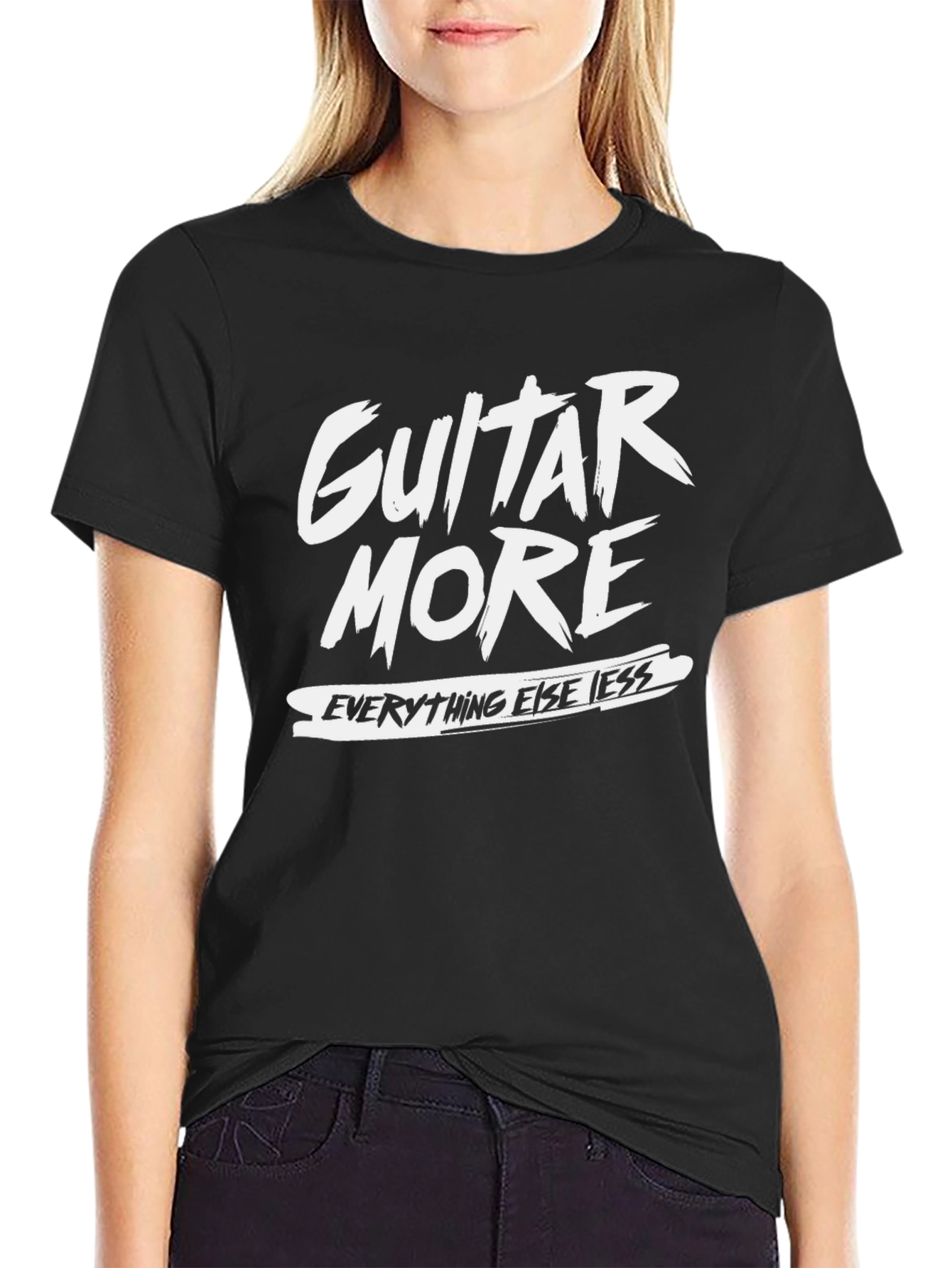 Guitar More T-Shirt - Black Graphic Tee
