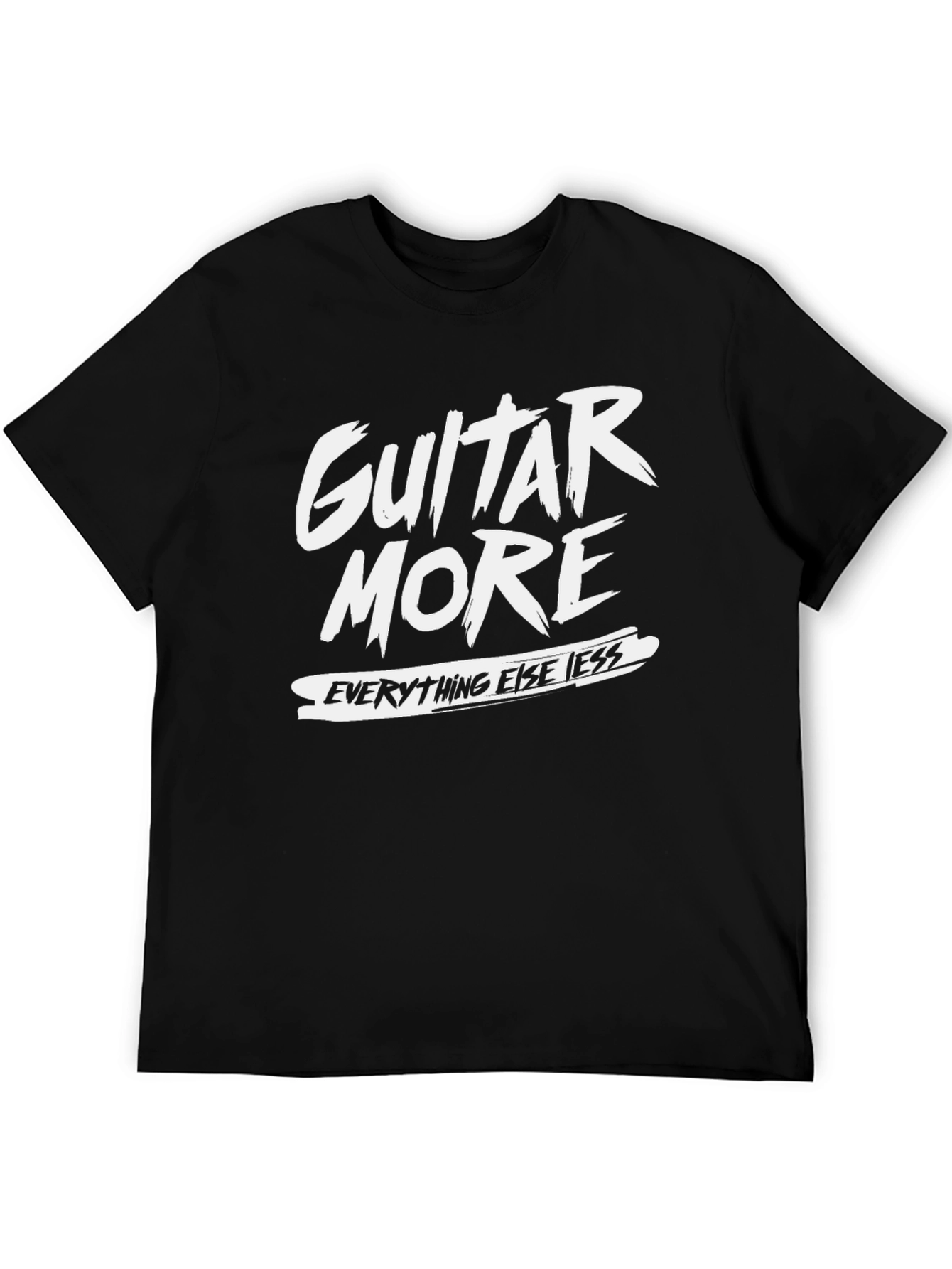 Guitar More T-Shirt - Black Graphic Tee