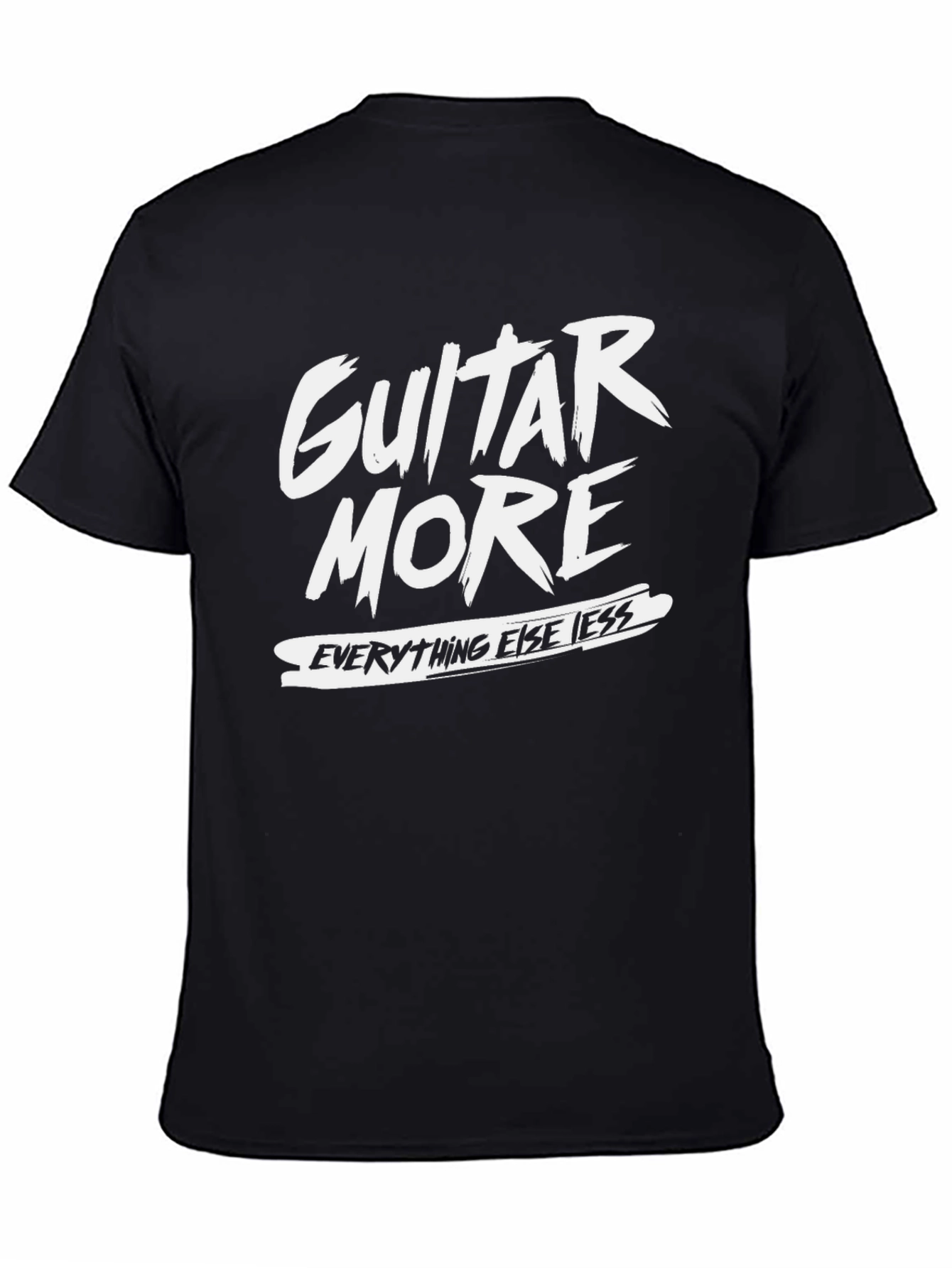 Guitar More T-Shirt - Black Graphic Tee