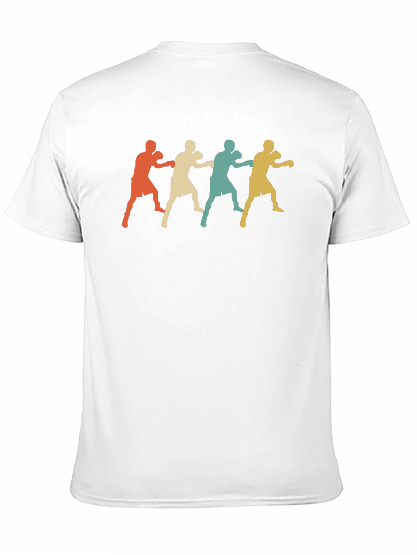 Retro Boxer Silhouette Graphic Tee - Black