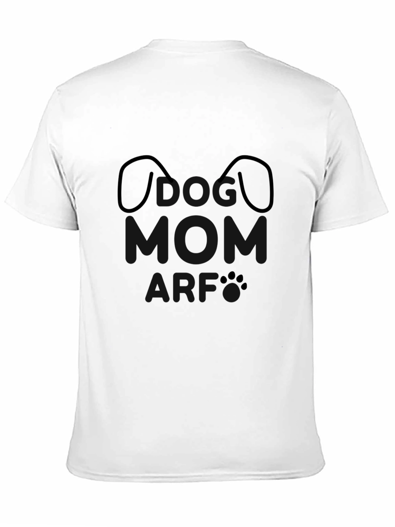Dog Mom Graphic T-Shirt - Black Casual Tee