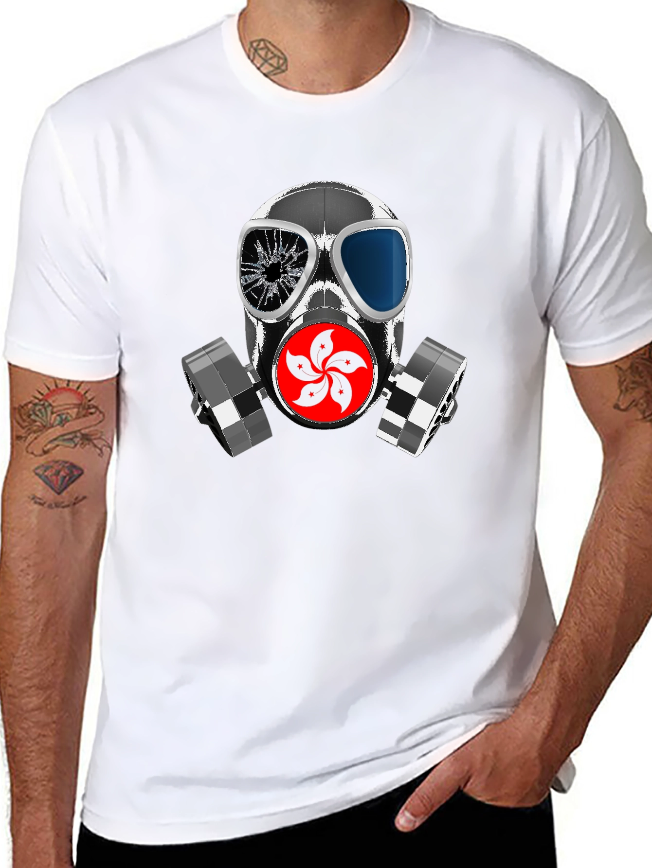 Gas Mask Graphic T-Shirt