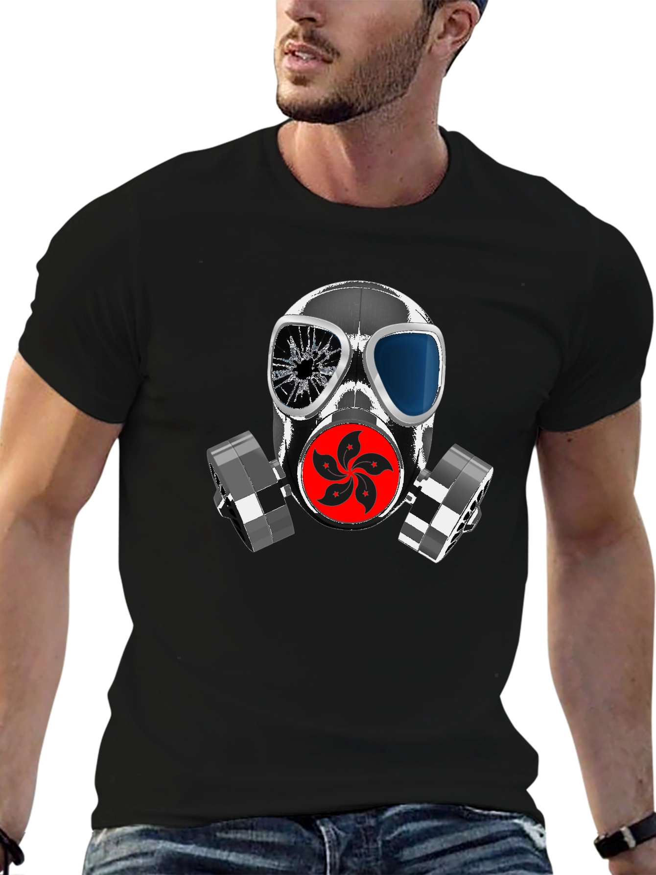 Gas Mask Graphic T-Shirt