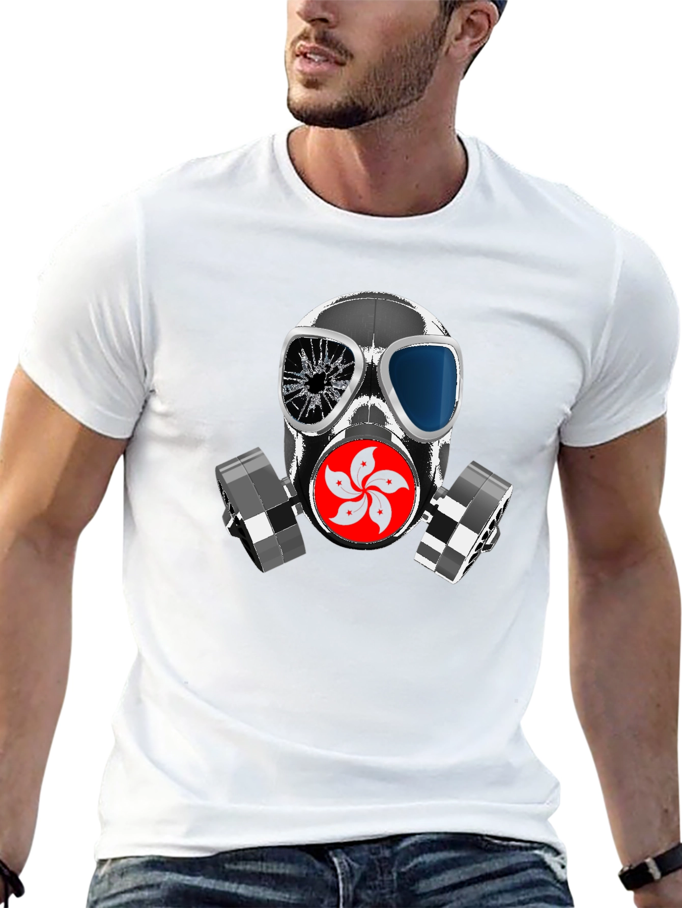 Gas Mask Graphic T-Shirt