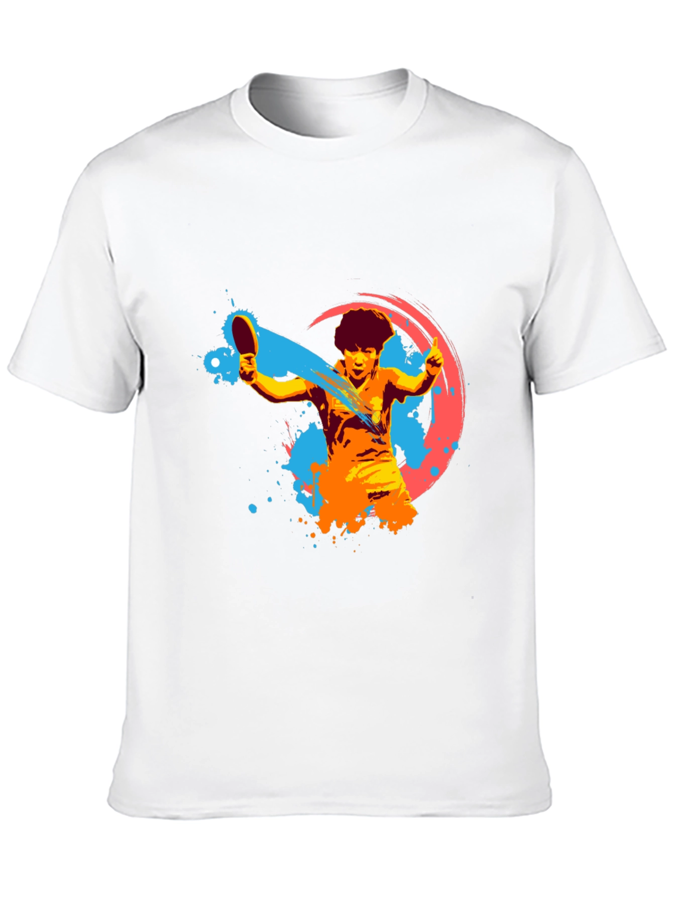 Table Tennis Player Graphic Tee - Black