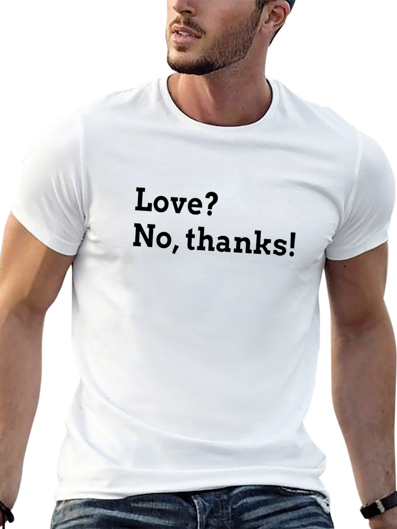 Love? No Thanks! Graphic Tee - Anti-Valentines T-Shirt