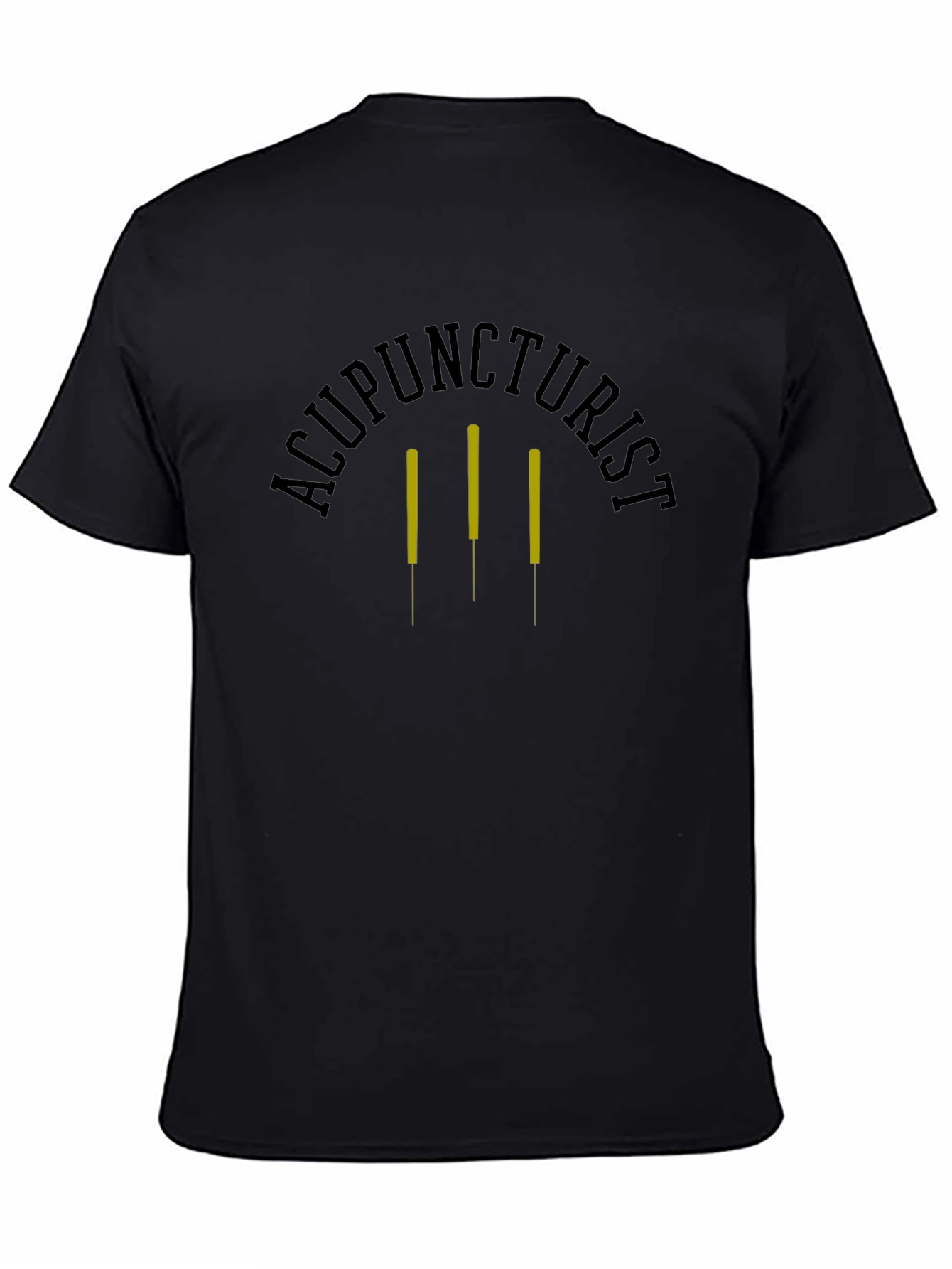 Acupuncturist Graphic Tee - Black Cotton T-Shirt
