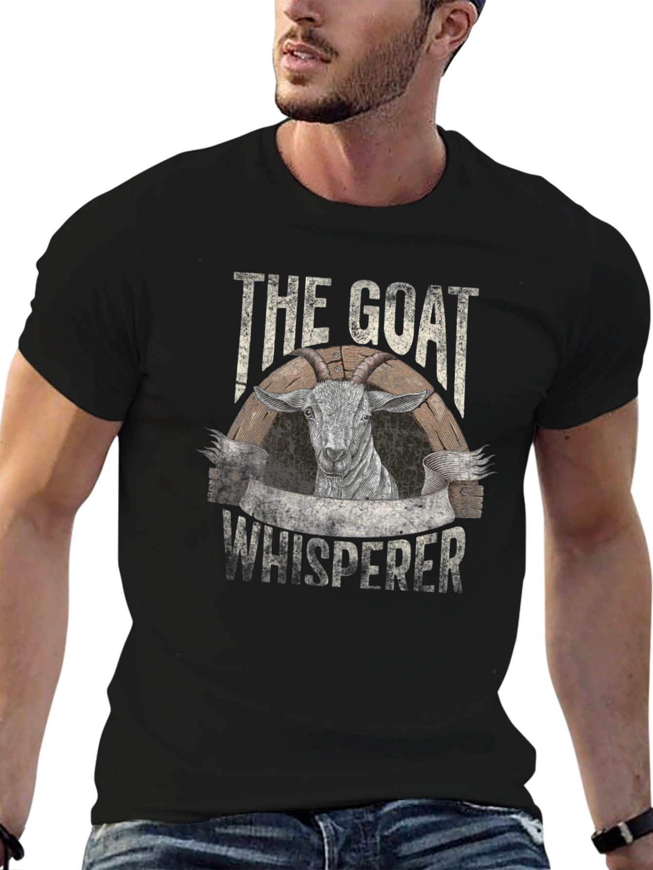 The Goat Whisperer T-Shirt - Black Graphic Tee
