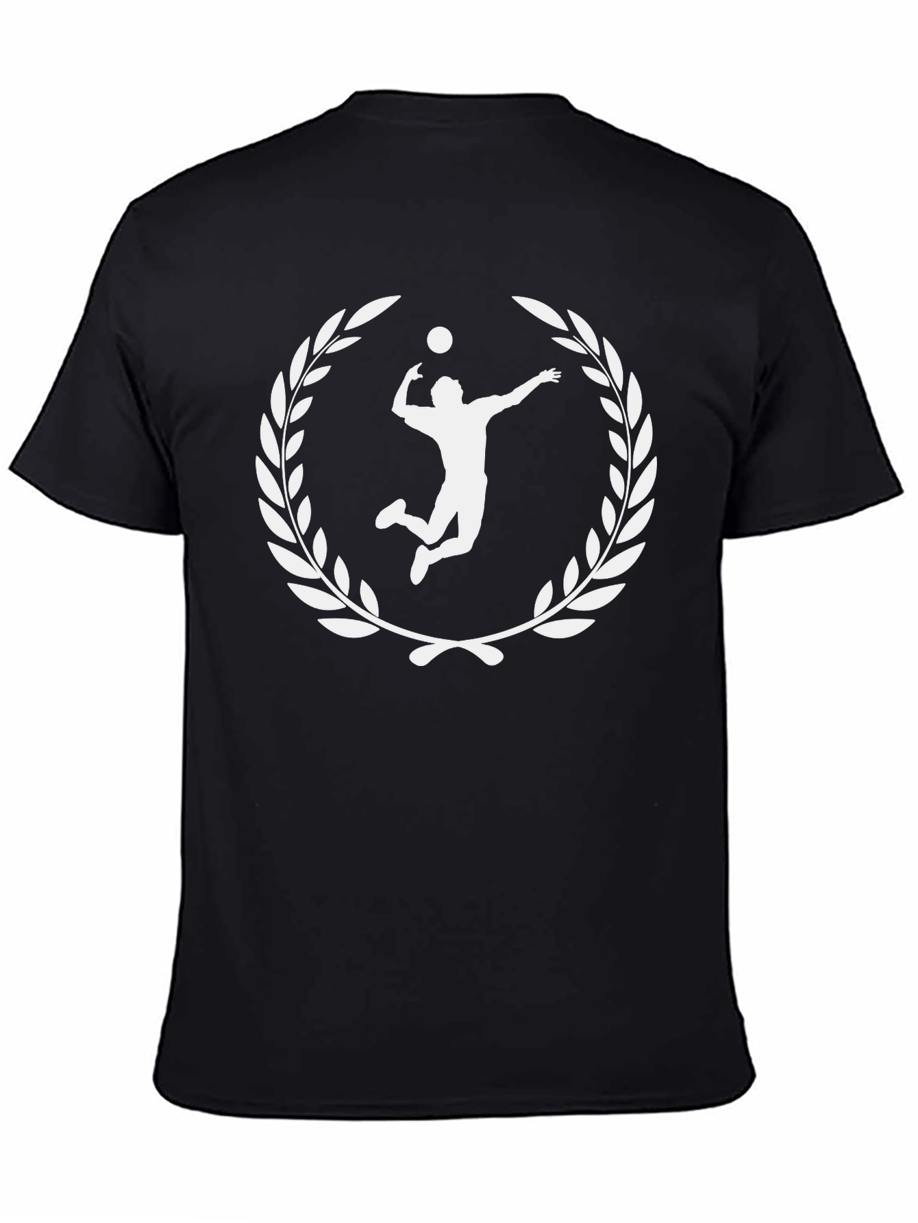 Volleyball Player Laurel Wreath Graphic Tee