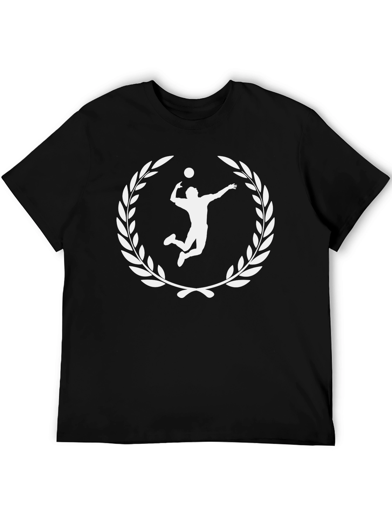 Volleyball Player Laurel Wreath Graphic Tee