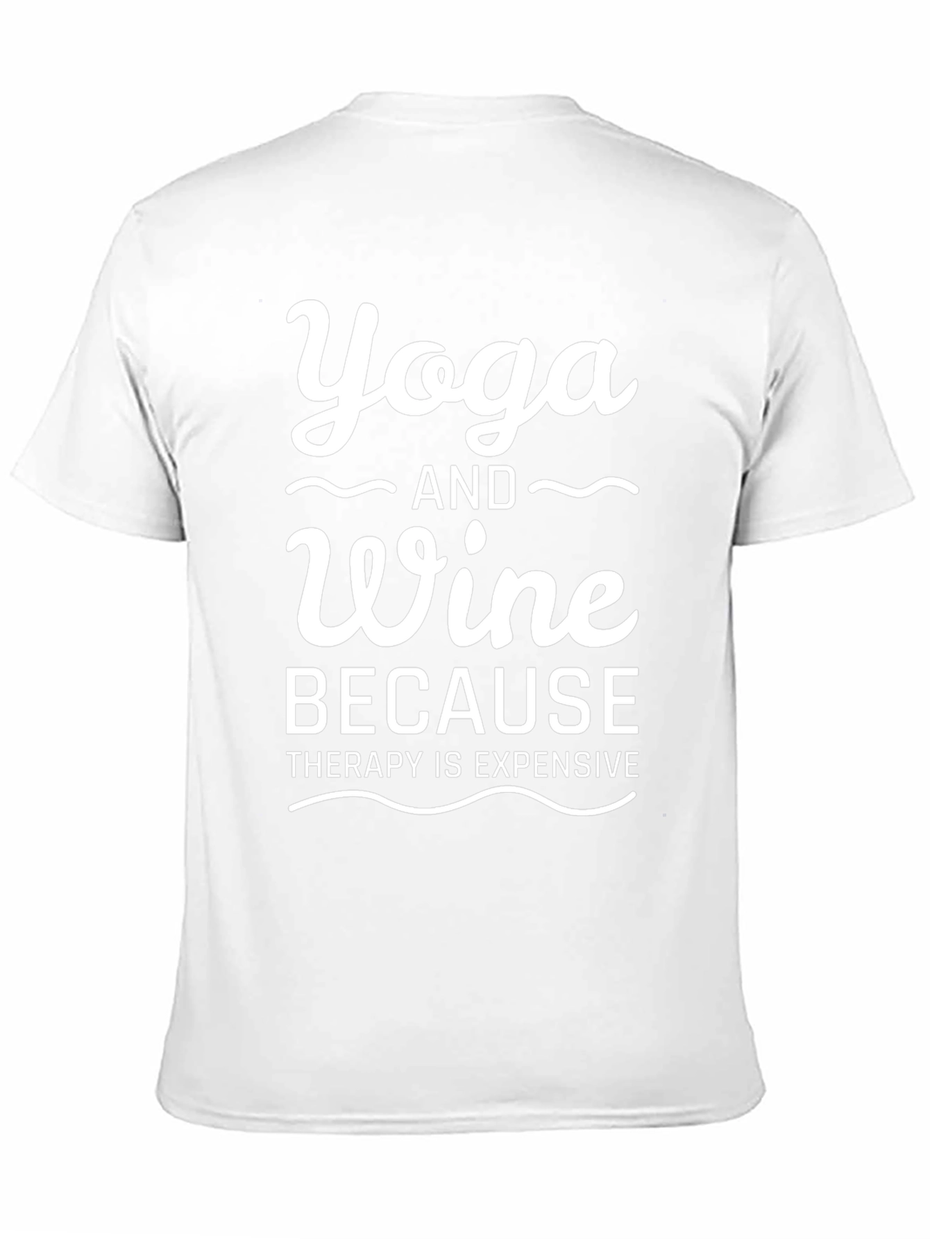 Yoga and Wine Funny Graphic T-Shirt