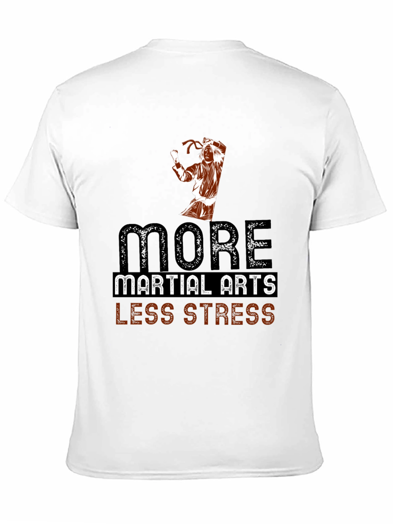 Martial Arts Less Stress Graphic T-Shirt