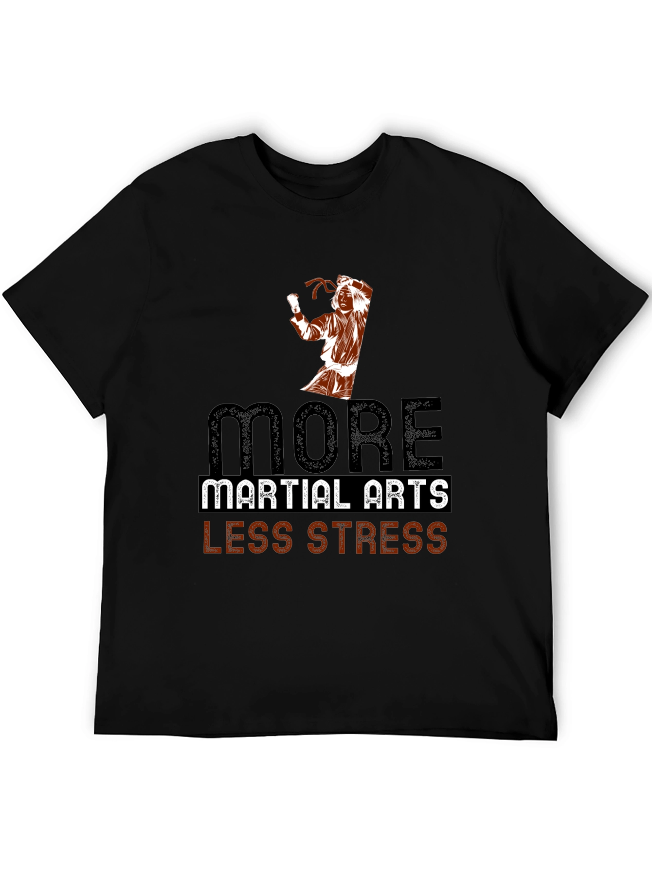 Martial Arts Less Stress Graphic T-Shirt
