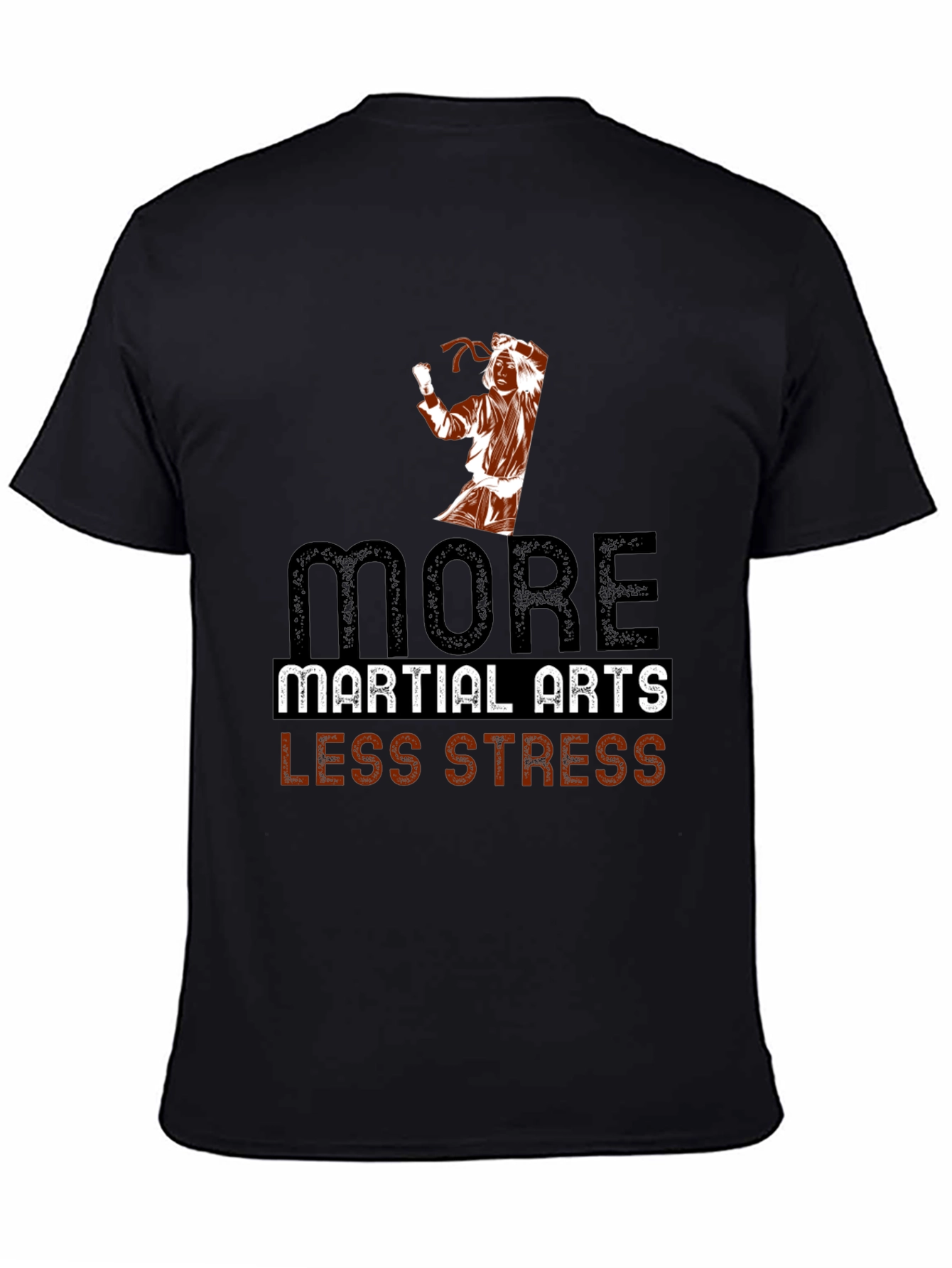 Martial Arts Less Stress Graphic T-Shirt
