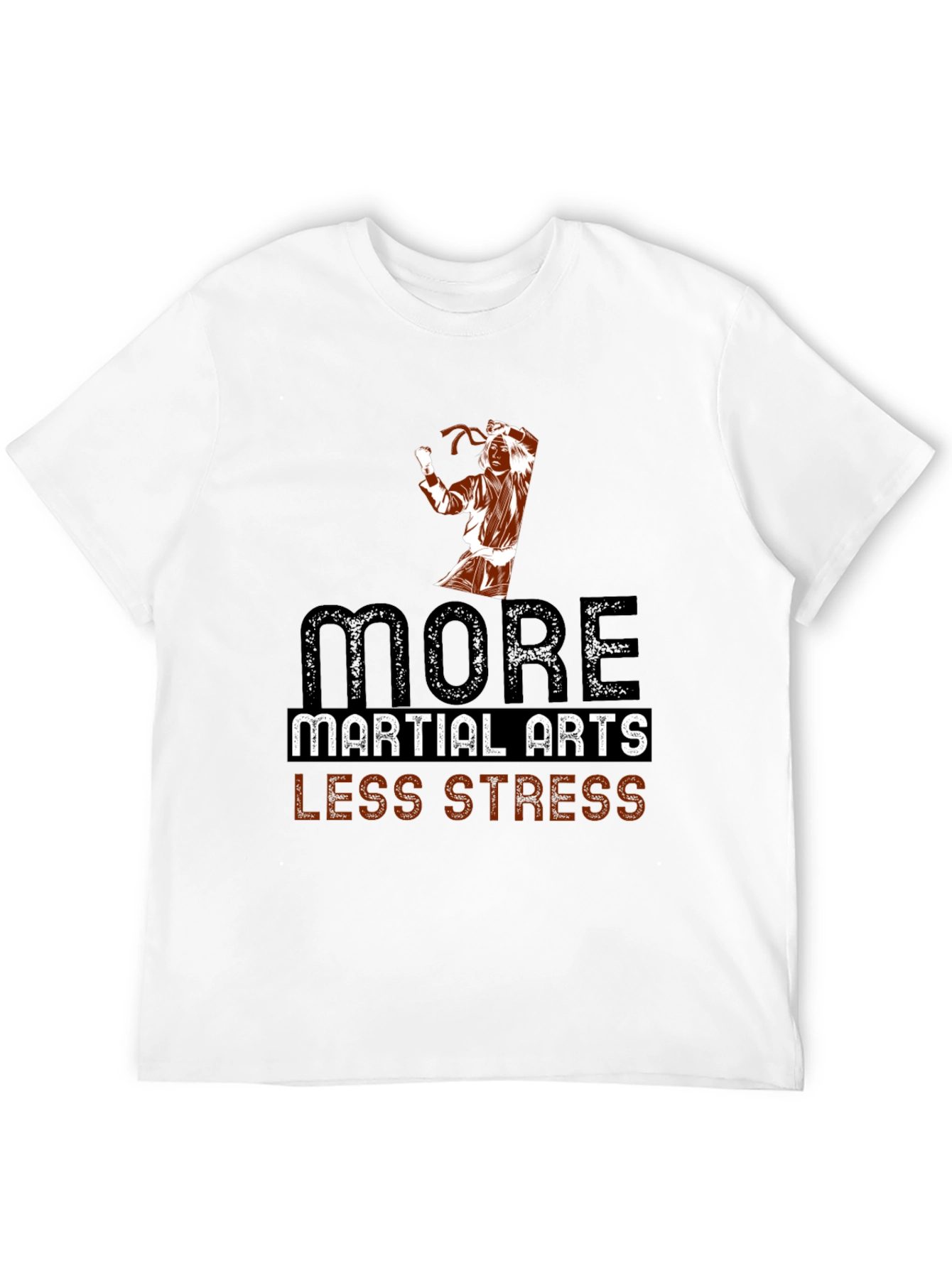 Martial Arts Less Stress Graphic T-Shirt