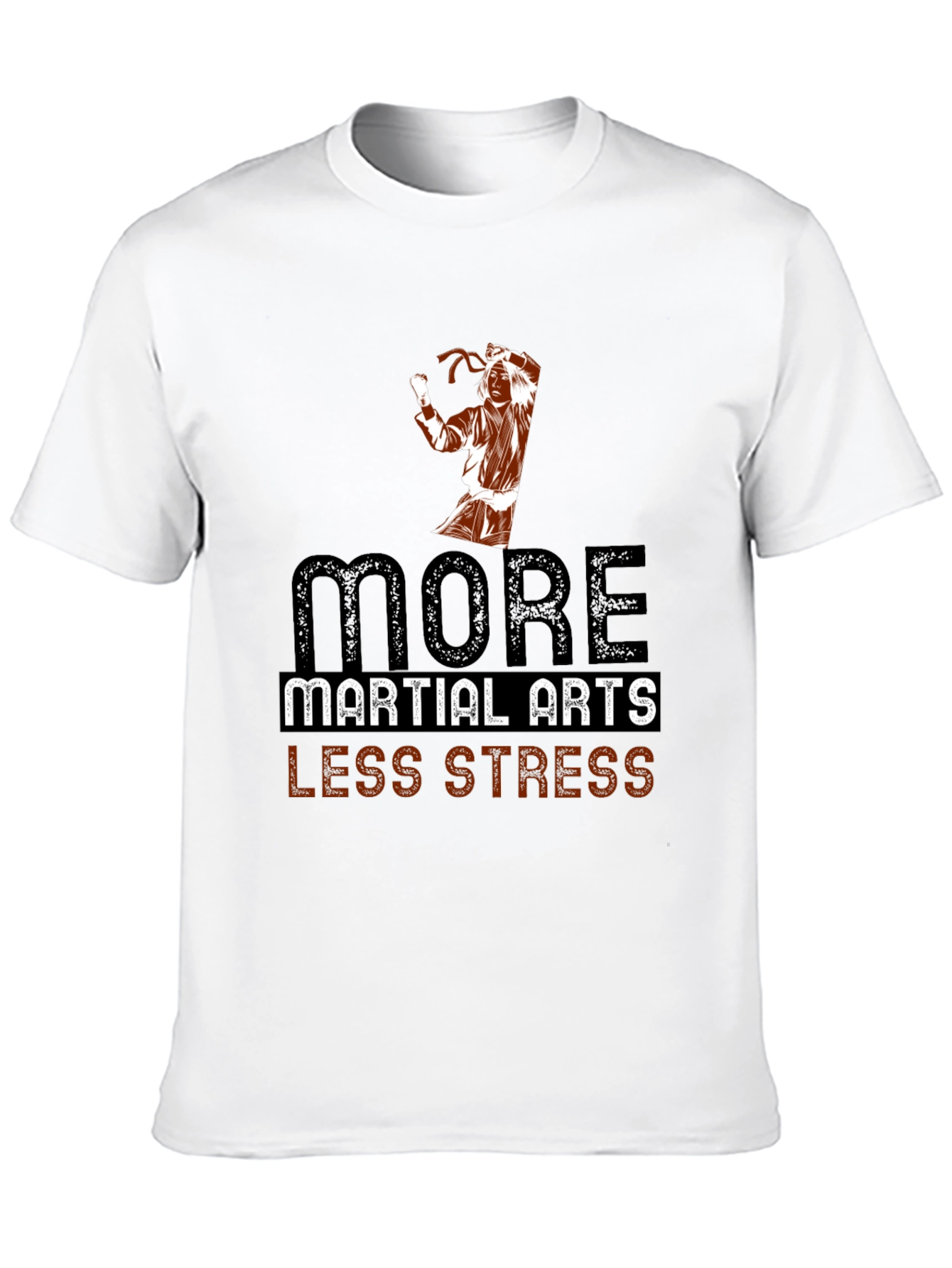 Martial Arts Less Stress Graphic T-Shirt