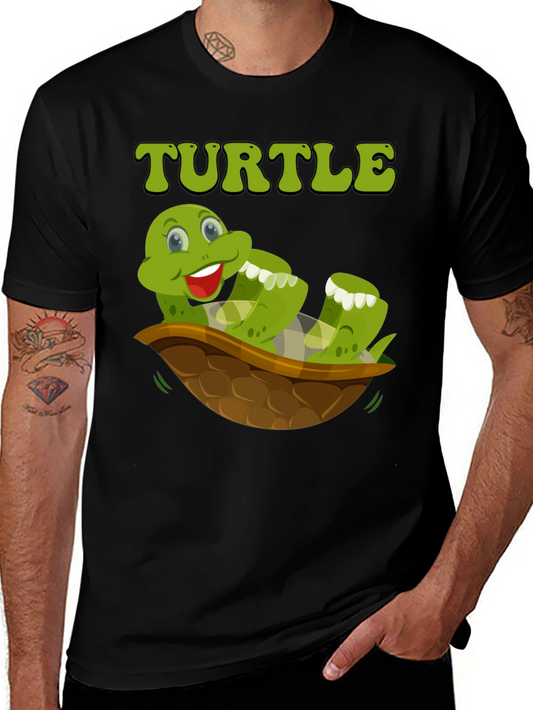 Funny Turtle T-Shirt - Cartoon Graphic Tee