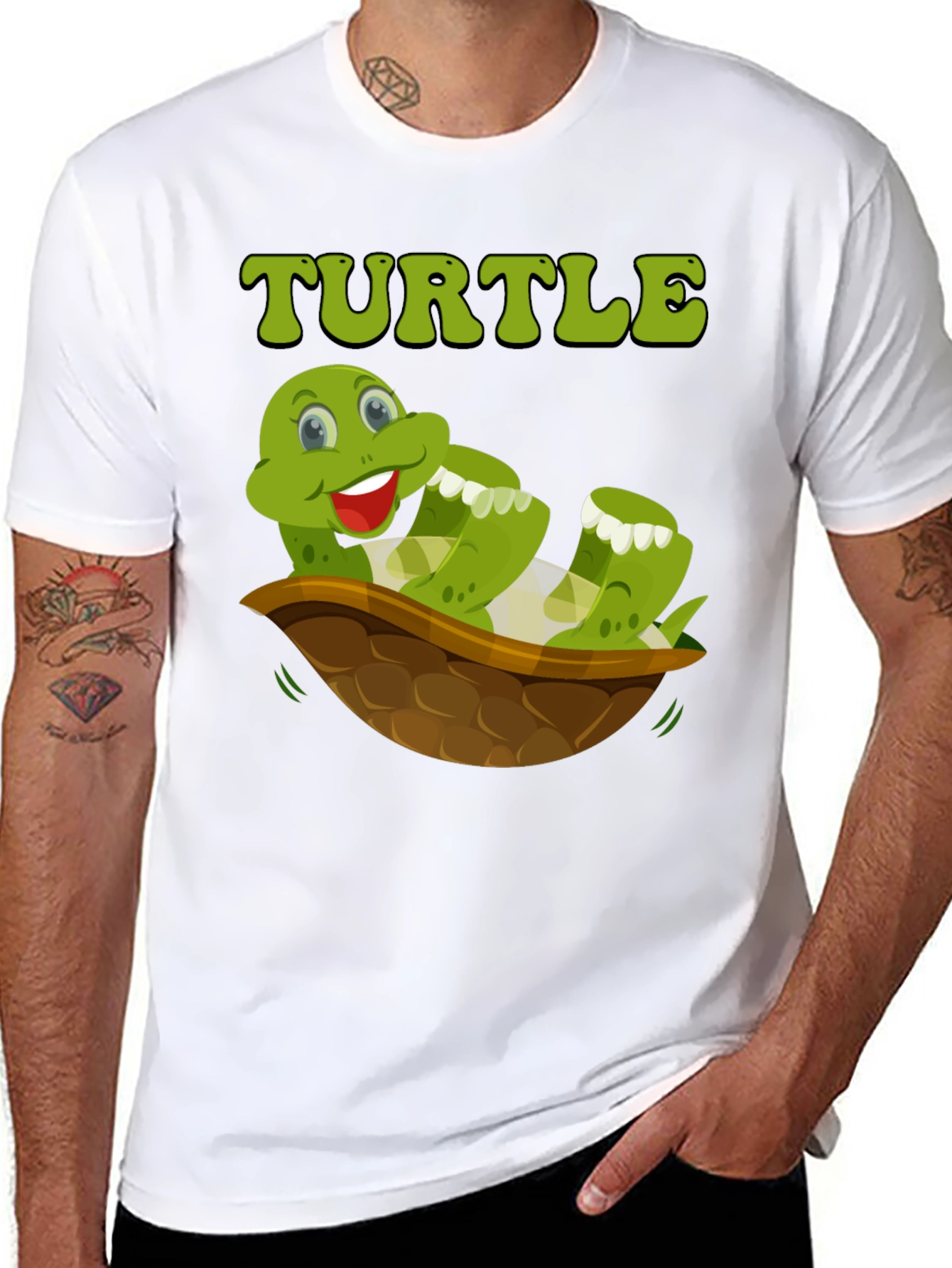 Funny Turtle T-Shirt - Cartoon Graphic Tee