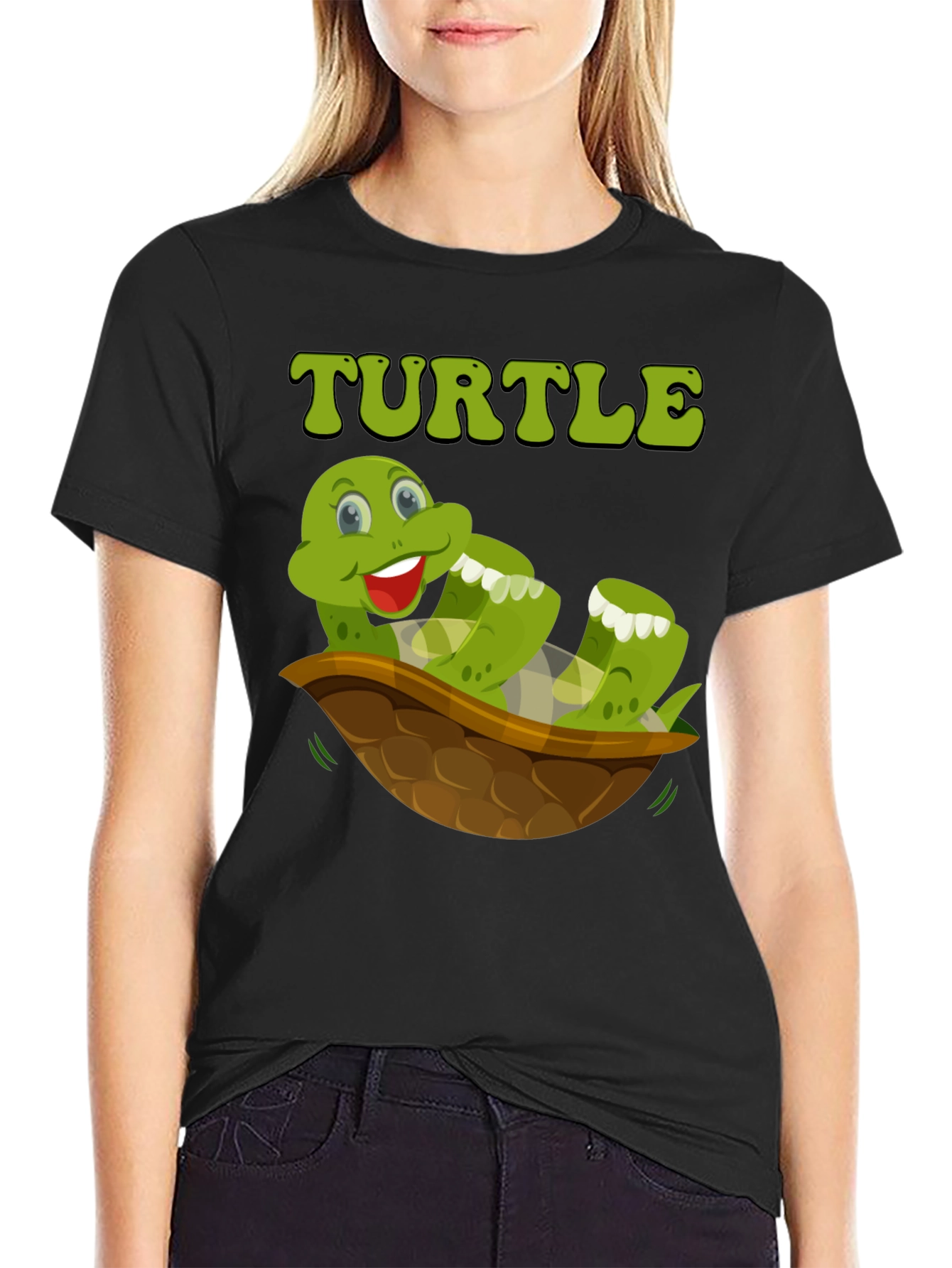 Funny Turtle T-Shirt - Cartoon Graphic Tee