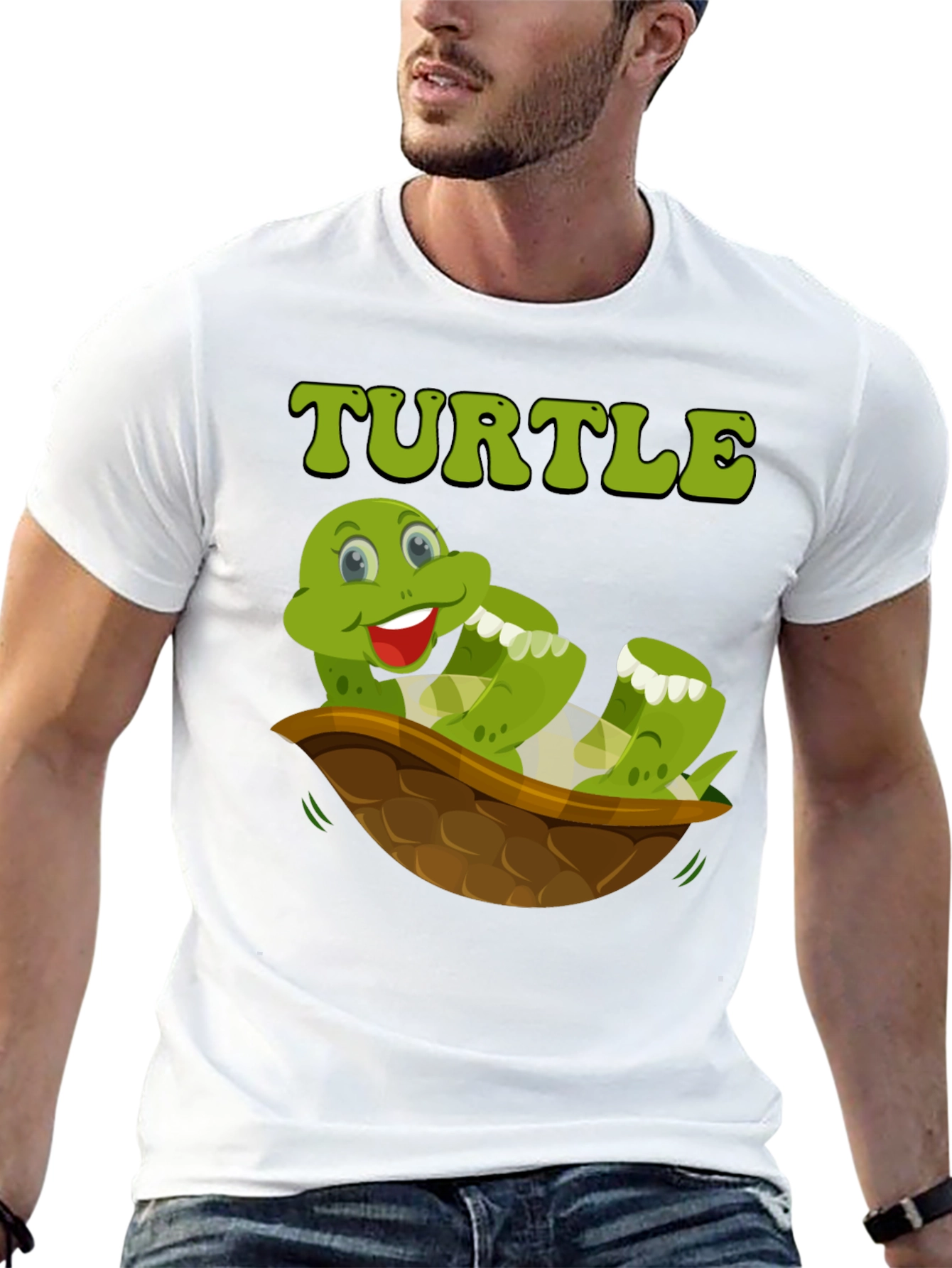 Funny Turtle T-Shirt - Cartoon Graphic Tee