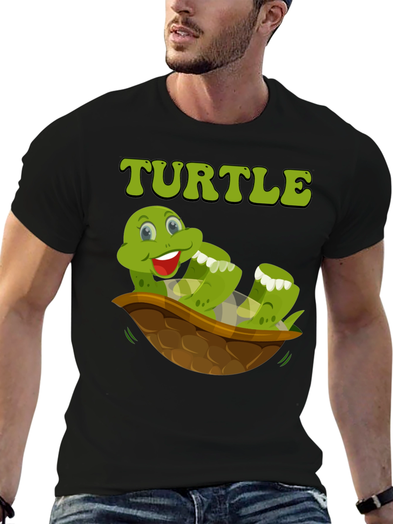 Funny Turtle T-Shirt - Cartoon Graphic Tee