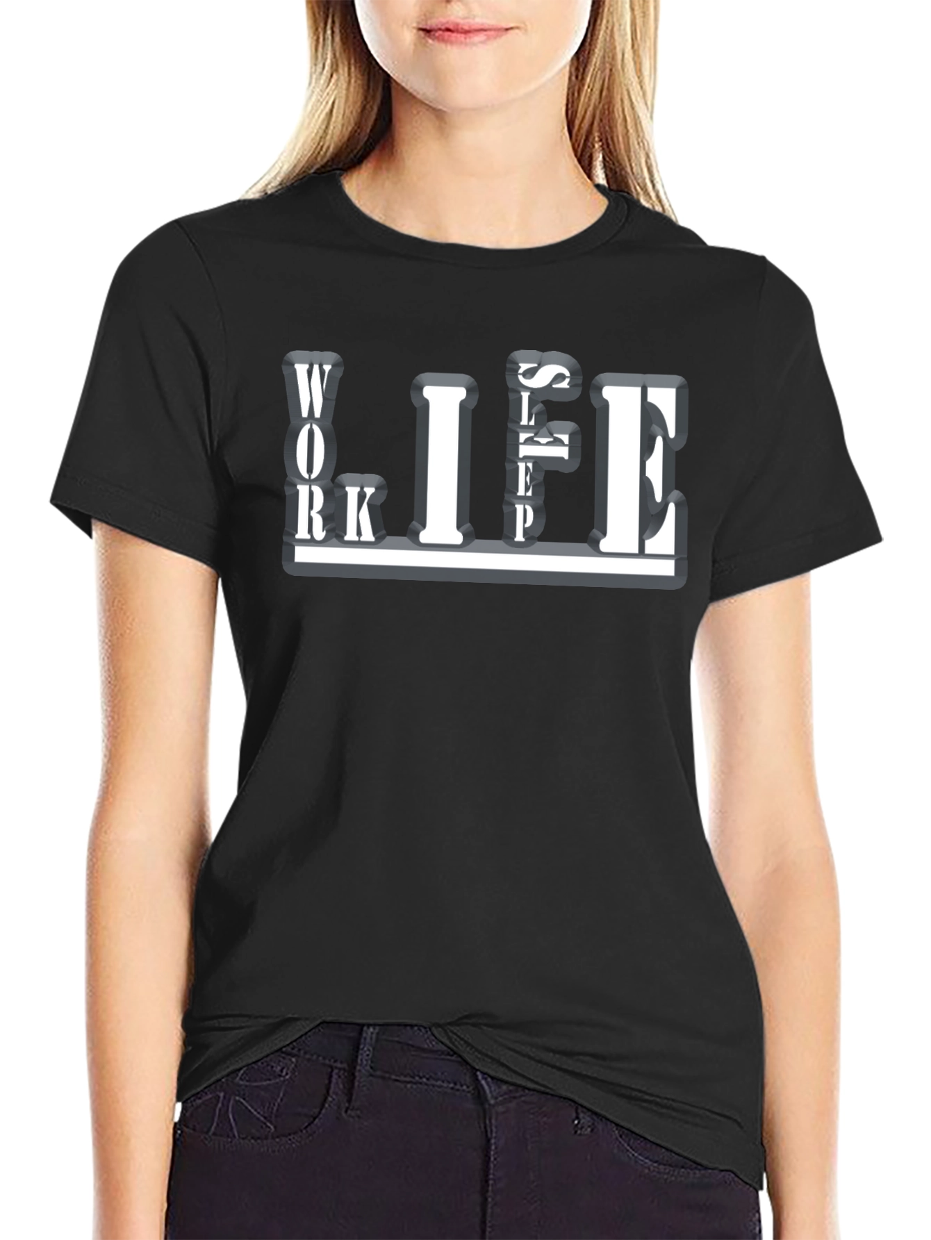 Work Life Sleep Graphic T-Shirt