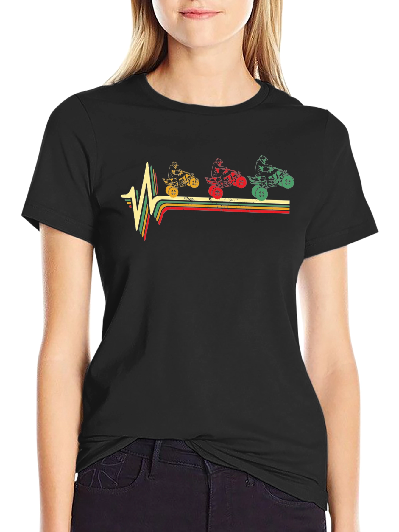 ATV Heartbeat Graphic T-Shirt - Ride On!