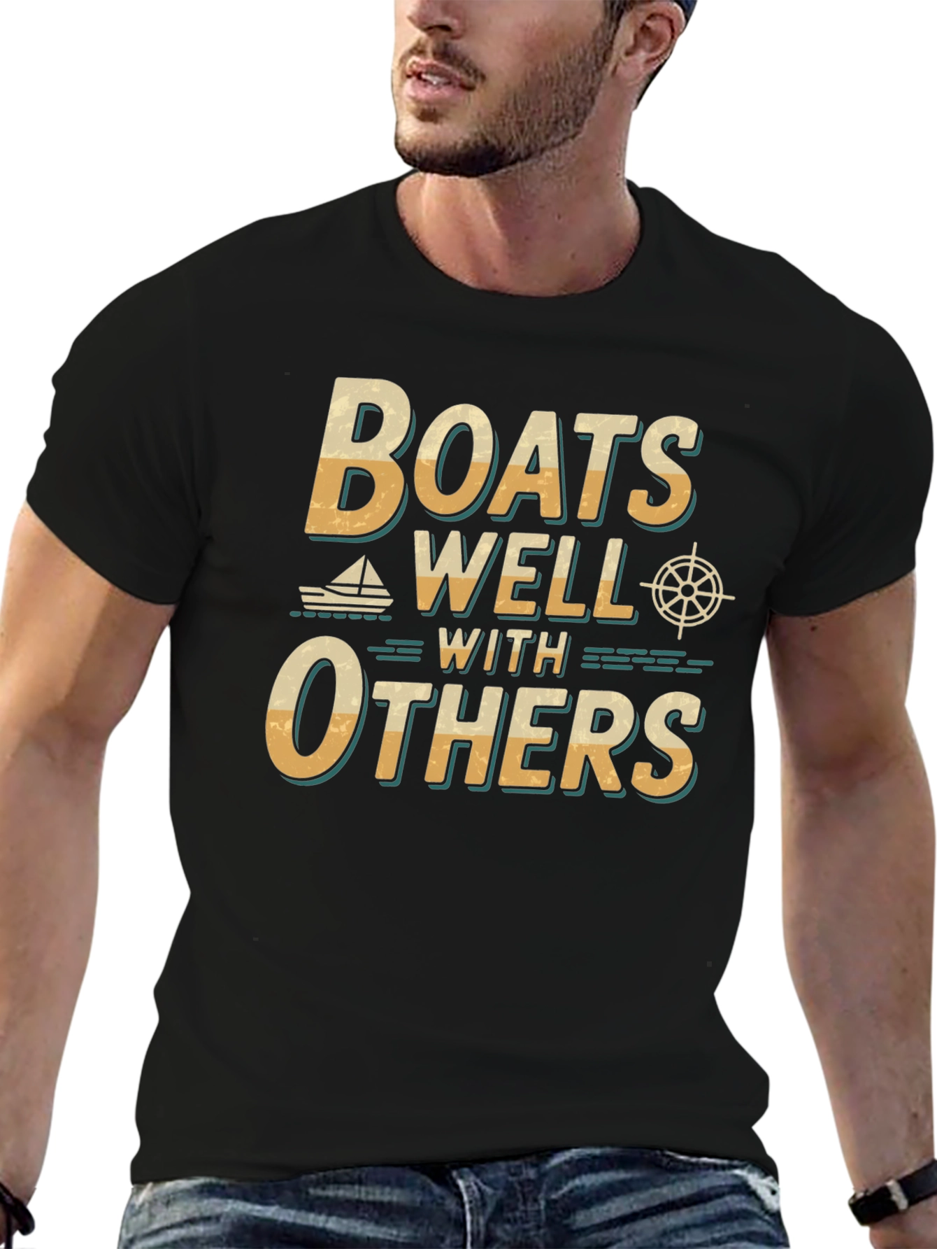 Boats Well With Others T-Shirt - Nautical Theme