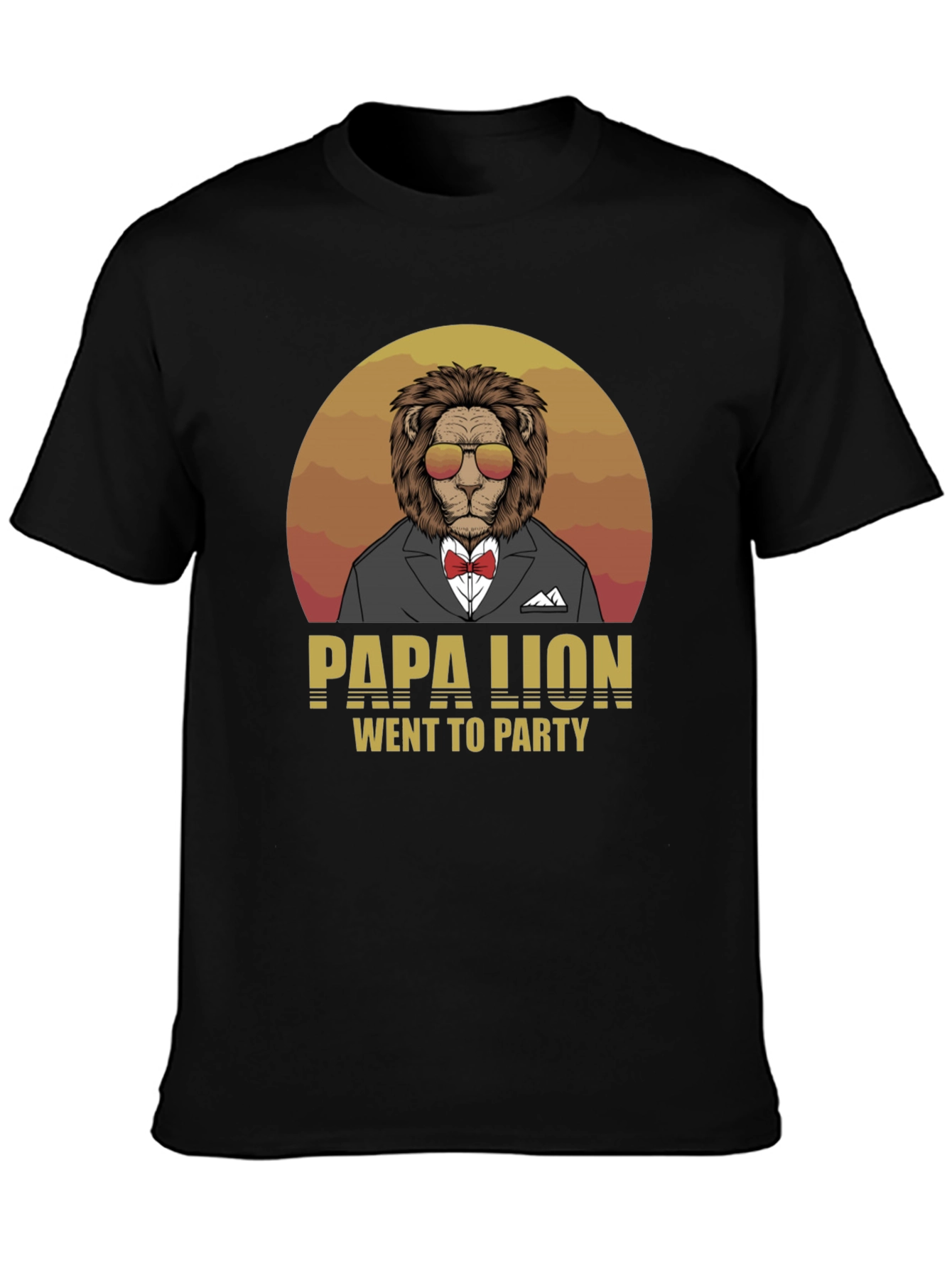 Papa Lion Went To Party T-Shirt